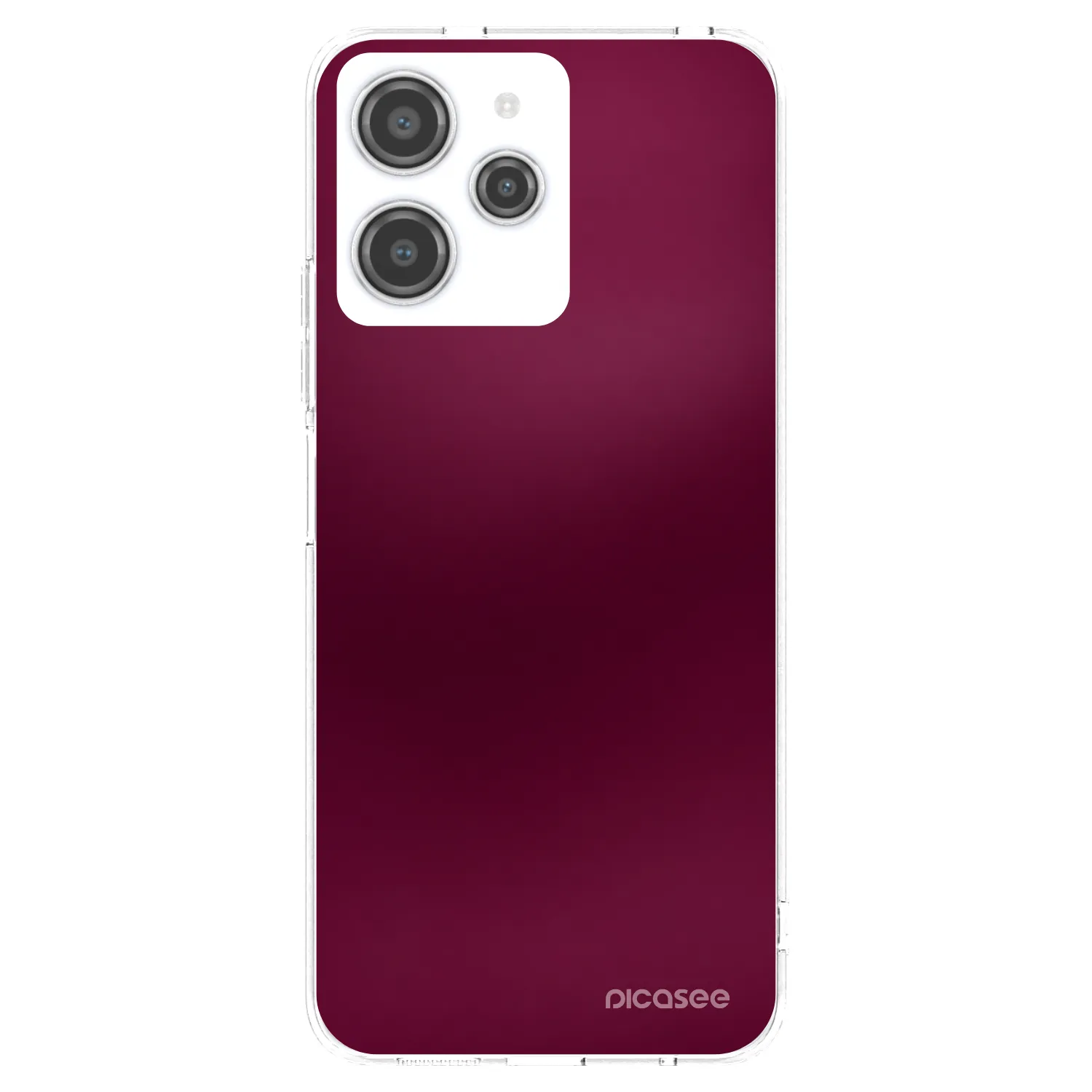 Picasee διαφανής θήκη σιλικόνης Xiaomi Redmi 12 4G - Velvet Bordeaux