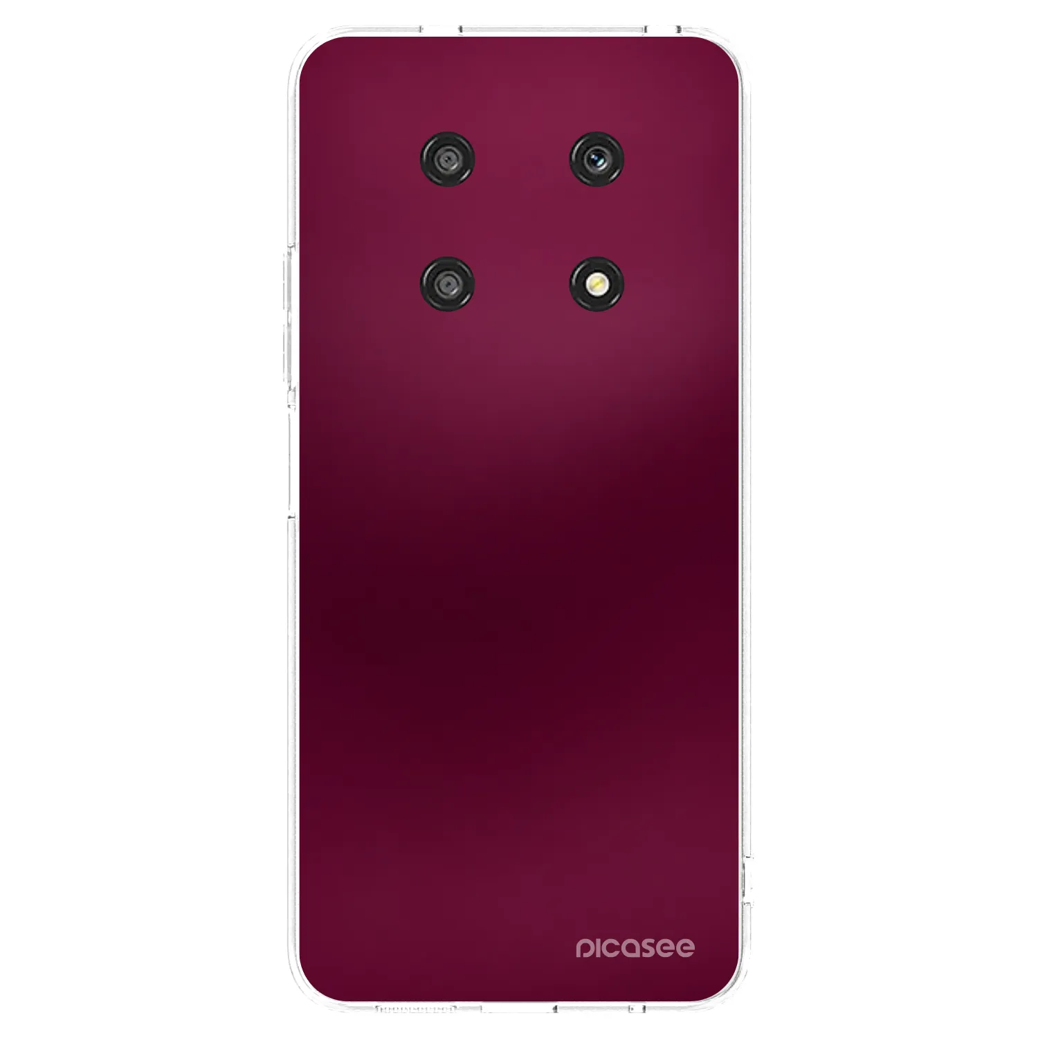 Picasee διαφανής θήκη σιλικόνης Honor Magic4 Lite 5G - Velvet Bordeaux