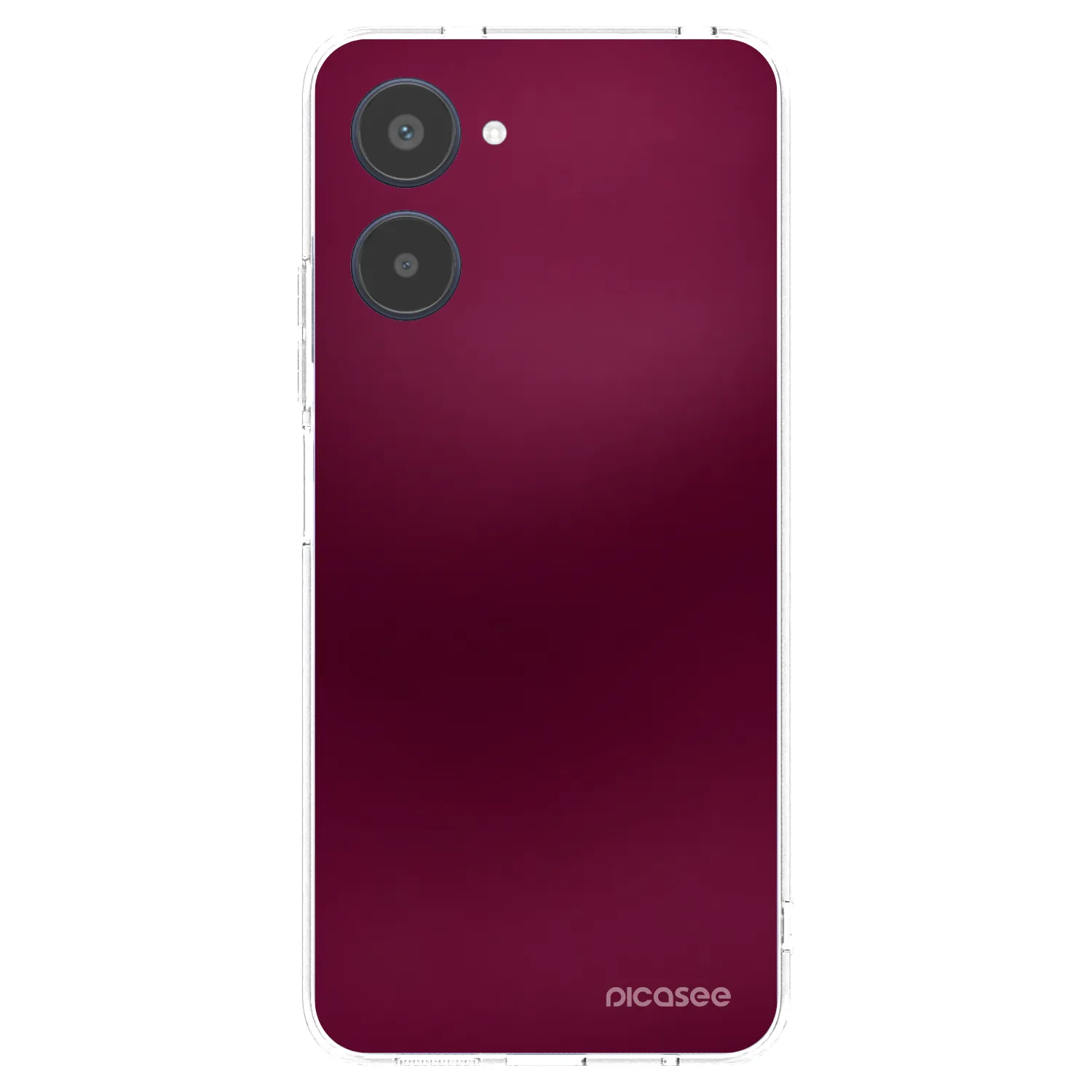 Picasee διαφανής θήκη σιλικόνης Realme 10 4G - Velvet Bordeaux