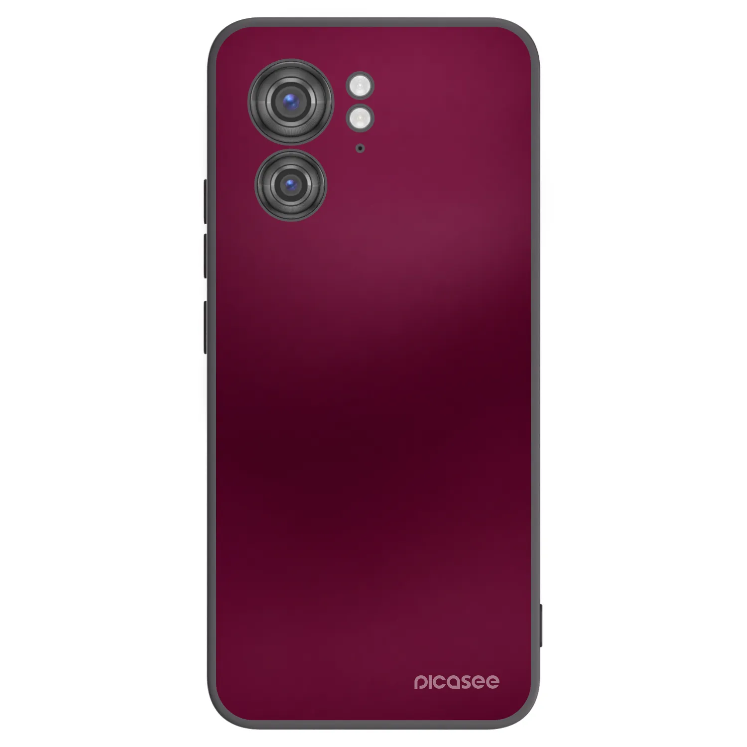 Picasee Μαύρη θήκη σιλικόνης για Motorola Edge 40 - Velvet Bordeaux
