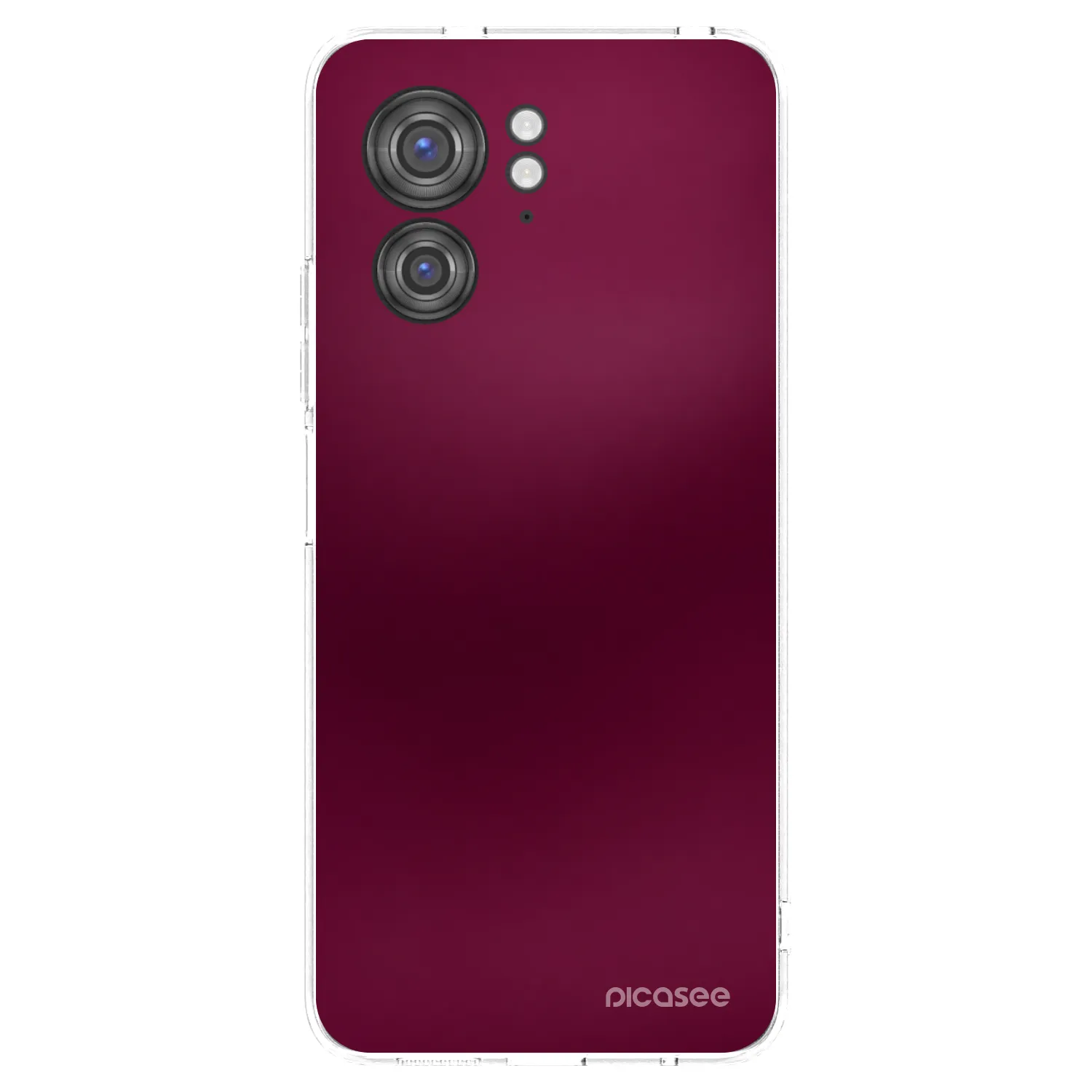 Picasee διαφανής θήκη σιλικόνης Motorola Edge 40 - Velvet Bordeaux
