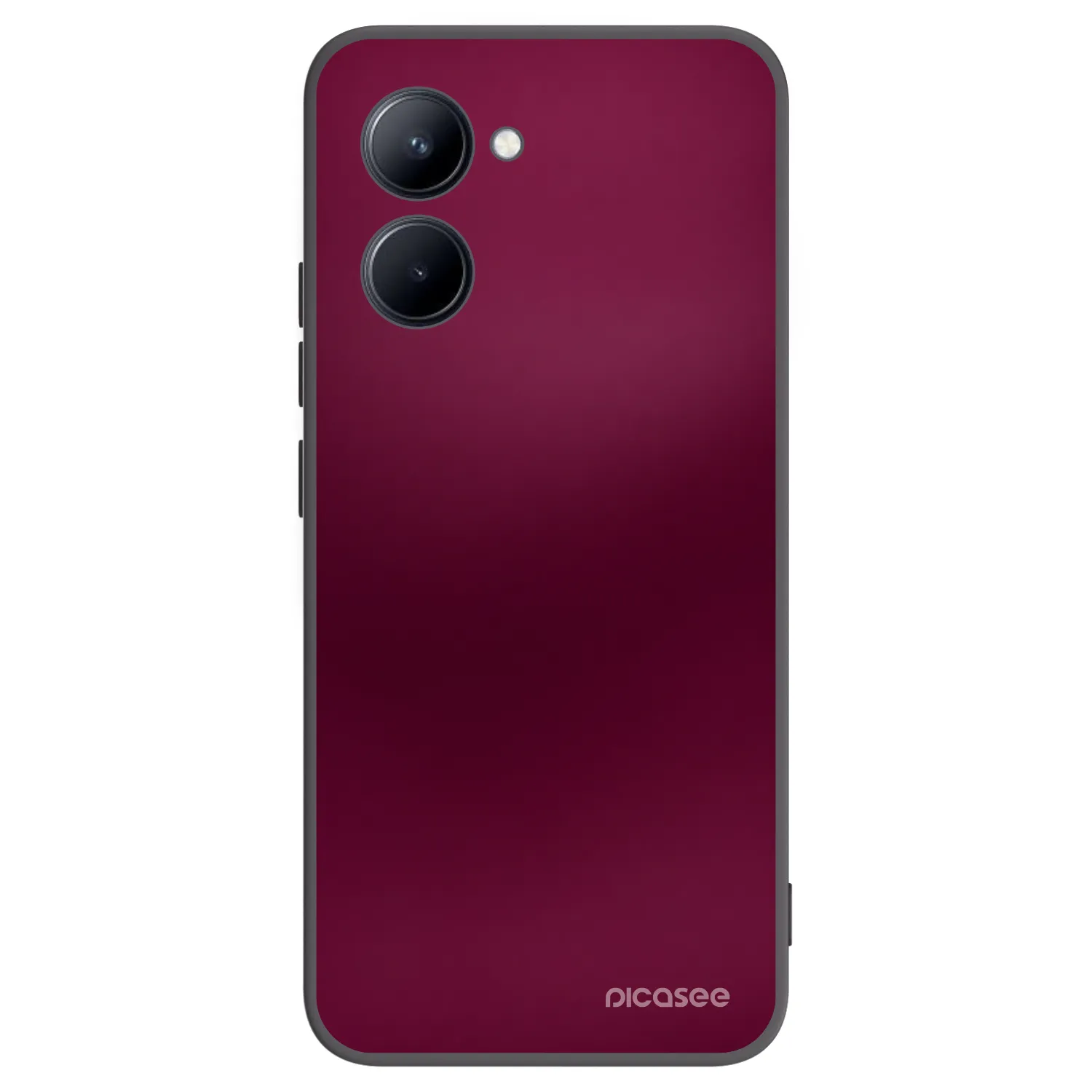 Picasee Μαύρη θήκη σιλικόνης για Realme C33 (2023) - Velvet Bordeaux