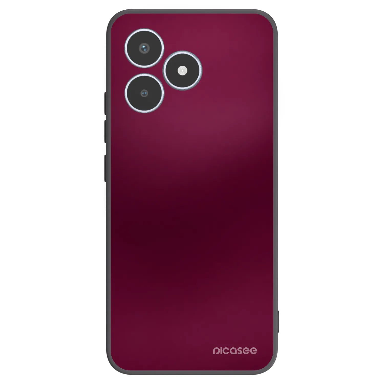Picasee Μαύρη θήκη σιλικόνης για Realme C53 - Velvet Bordeaux