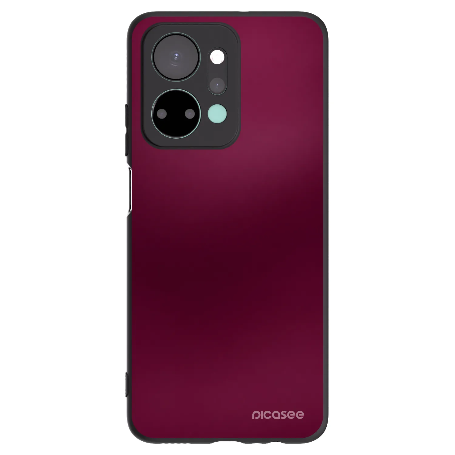 Picasee Μαύρη θήκη σιλικόνης για Honor X7a - Velvet Bordeaux