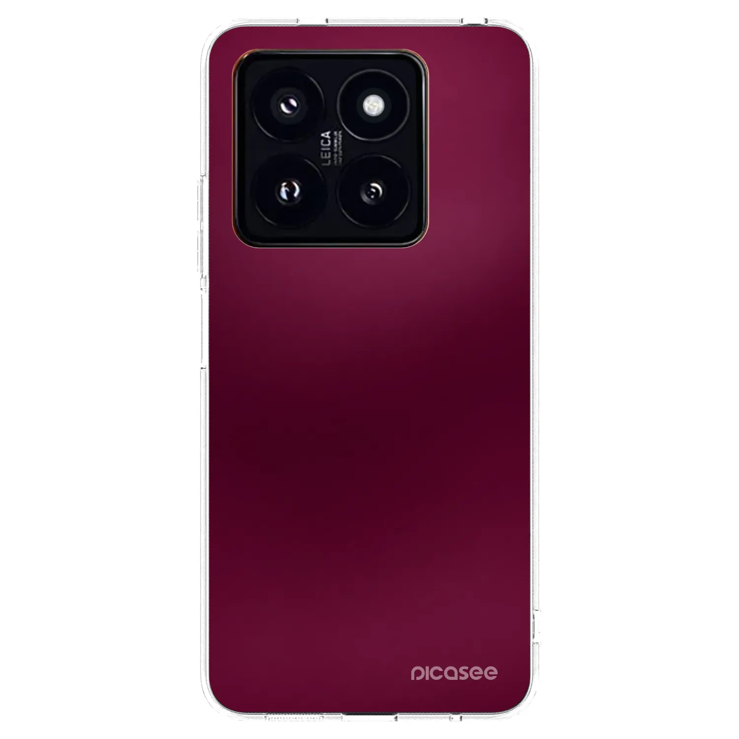 Picasee διαφανής θήκη σιλικόνης Xiaomi 14 Pro - Velvet Bordeaux