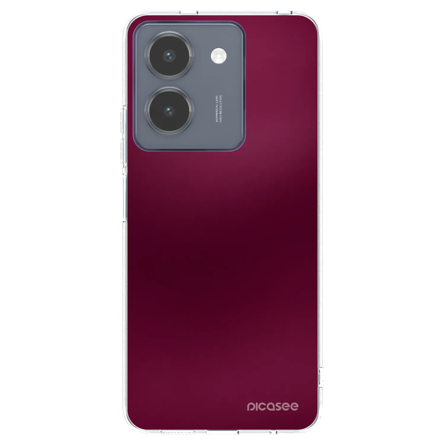 Picasee διαφανής θήκη σιλικόνης Vivo Y36 4G - Velvet Bordeaux