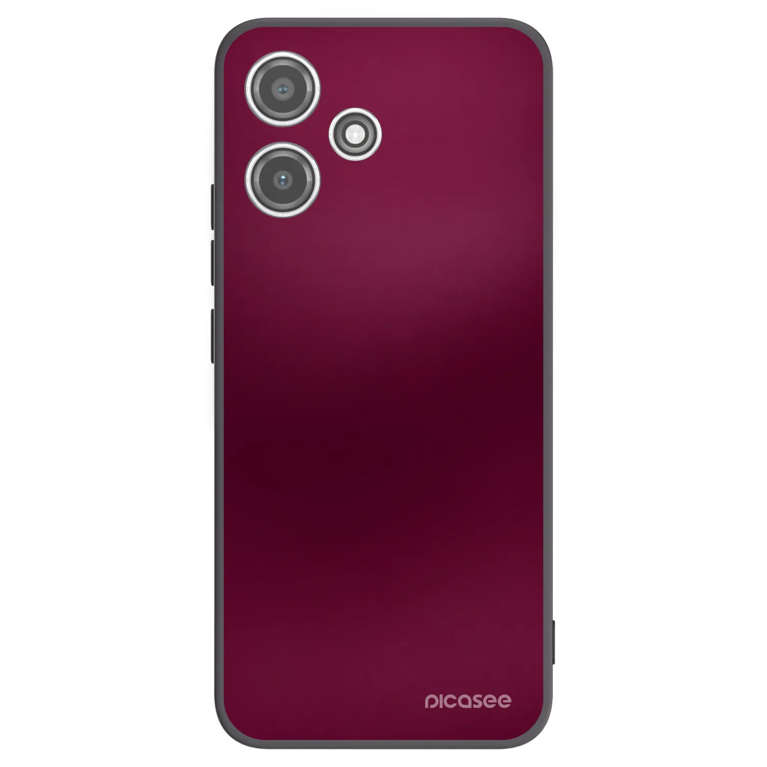 Picasee Μαύρη θήκη σιλικόνης για Xiaomi Redmi 12 5G - Velvet Bordeaux
