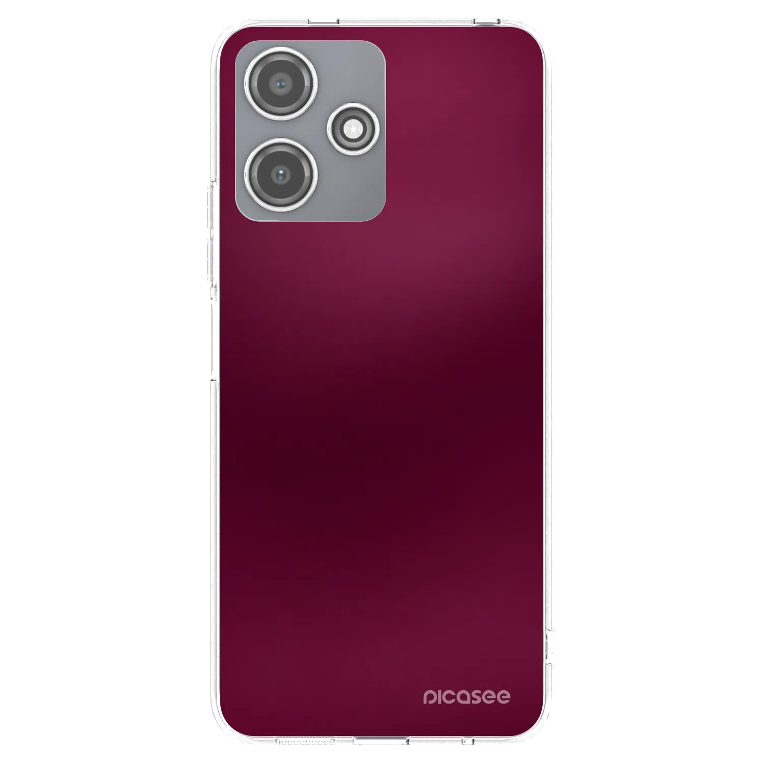Picasee διαφανής θήκη σιλικόνης Xiaomi Redmi 12 5G - Velvet Bordeaux