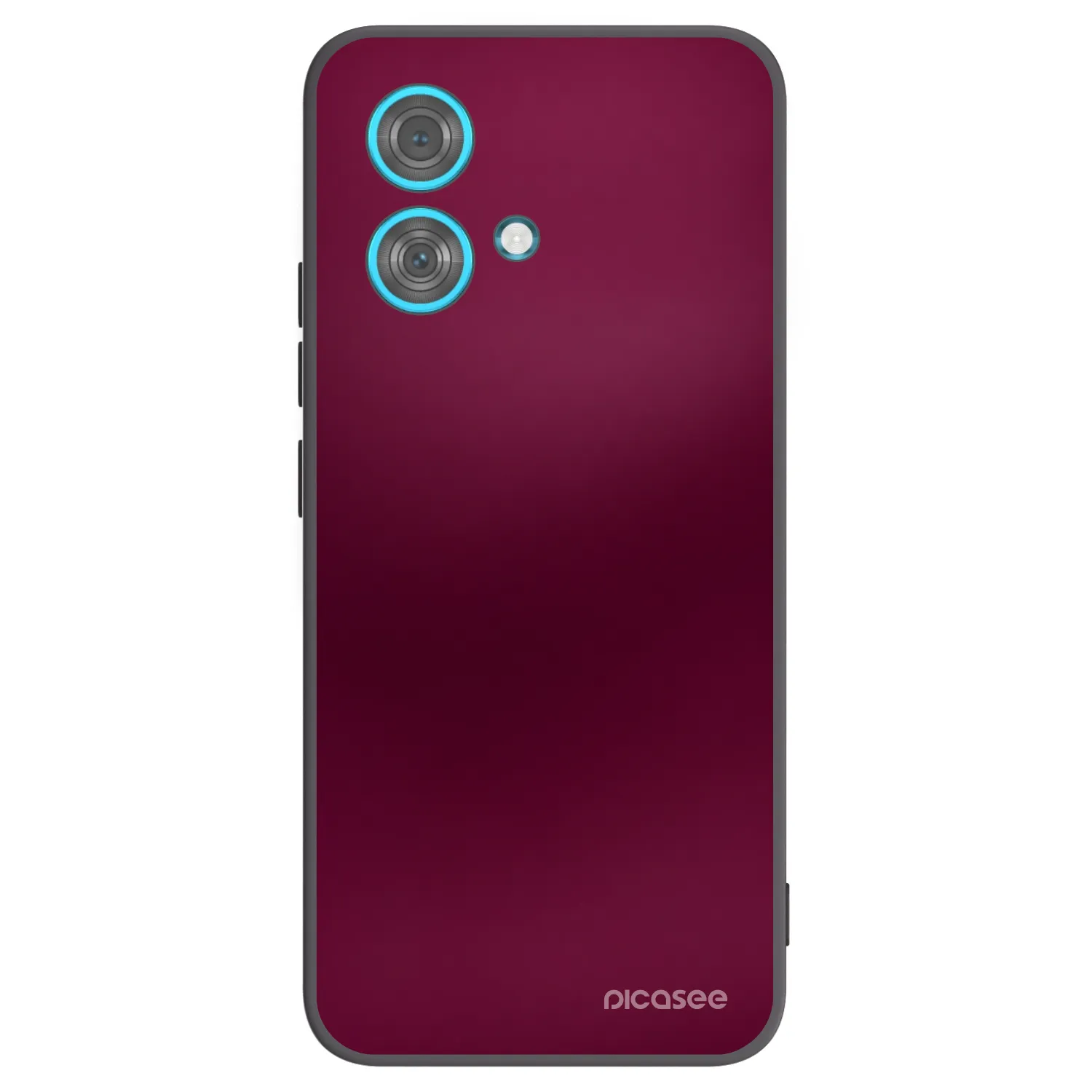 Picasee Μαύρη θήκη σιλικόνης για Motorola Edge 40 Neo - Velvet Bordeaux
