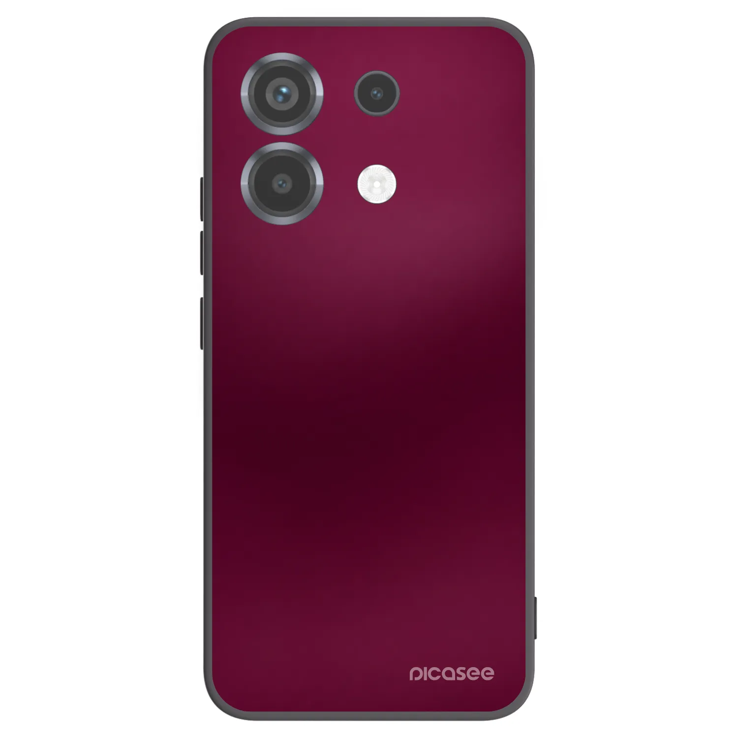 Picasee Μαύρη θήκη σιλικόνης για Xiaomi Poco X6 - Velvet Bordeaux