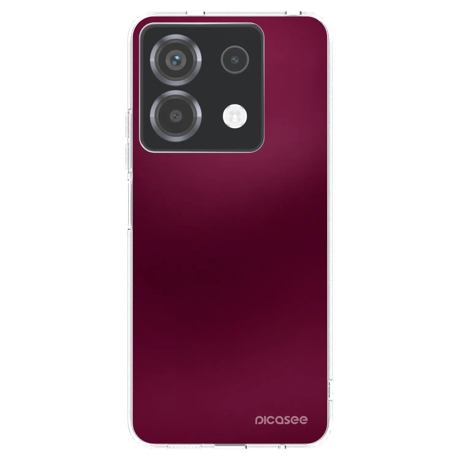Picasee διαφανής θήκη σιλικόνης Xiaomi Poco X6 - Velvet Bordeaux