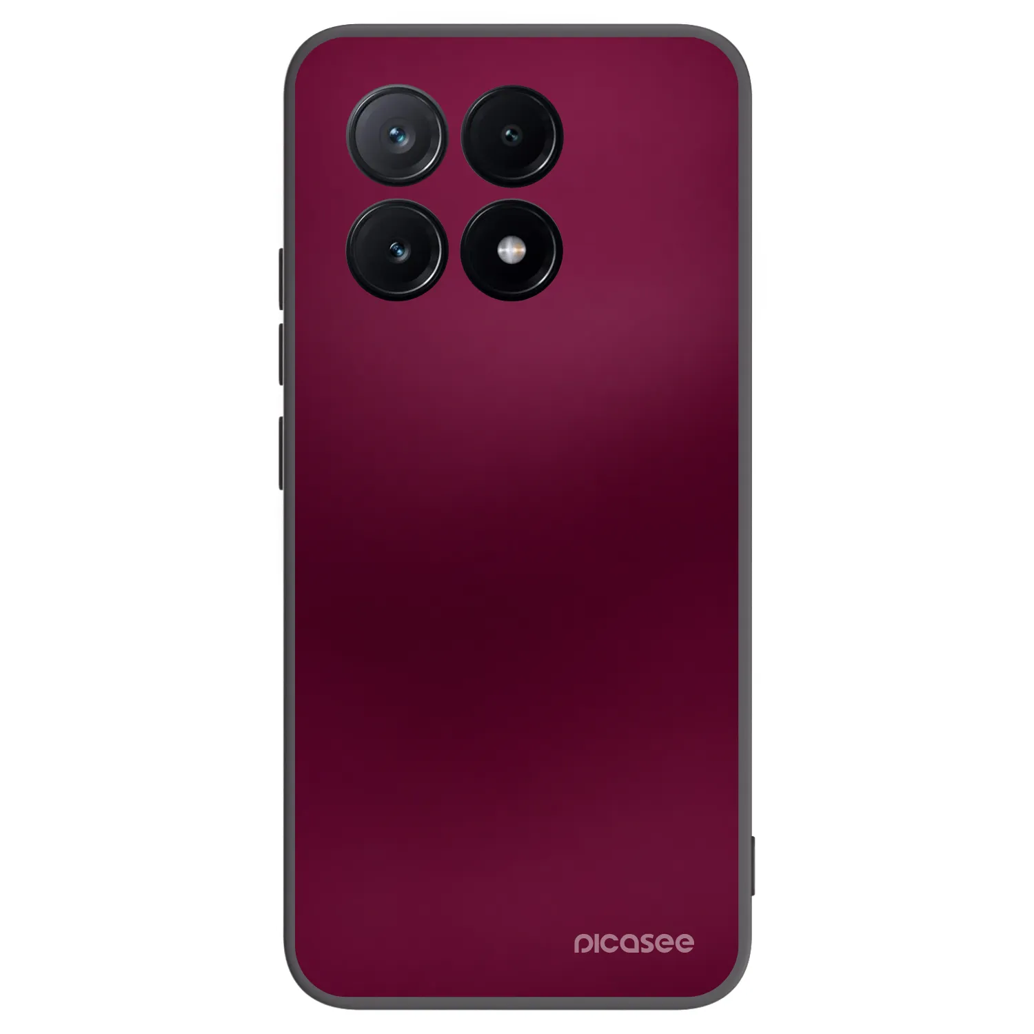 Picasee Μαύρη θήκη σιλικόνης για Xiaomi Poco X6 Pro - Velvet Bordeaux