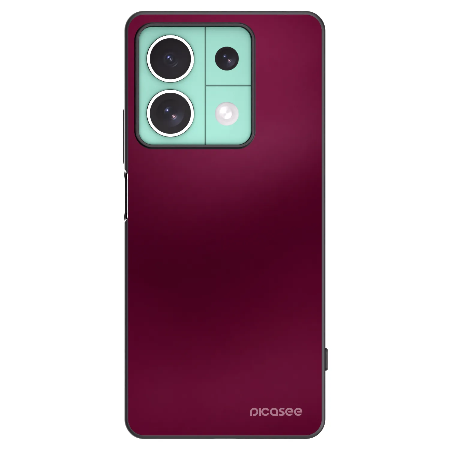 Picasee Μαύρη θήκη σιλικόνης για Xiaomi Redmi Note 13 5G - Velvet Bordeaux