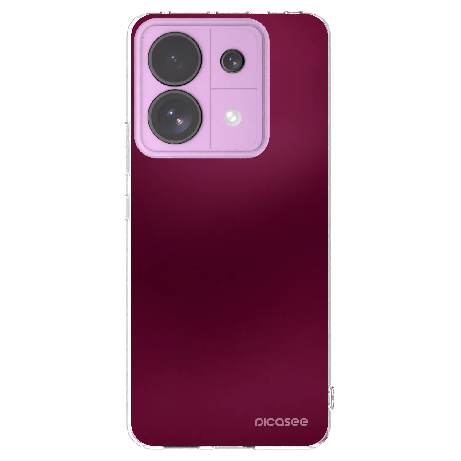 Picasee διαφανής θήκη σιλικόνης Xiaomi Redmi Note 13 Pro 5G - Velvet Bordeaux
