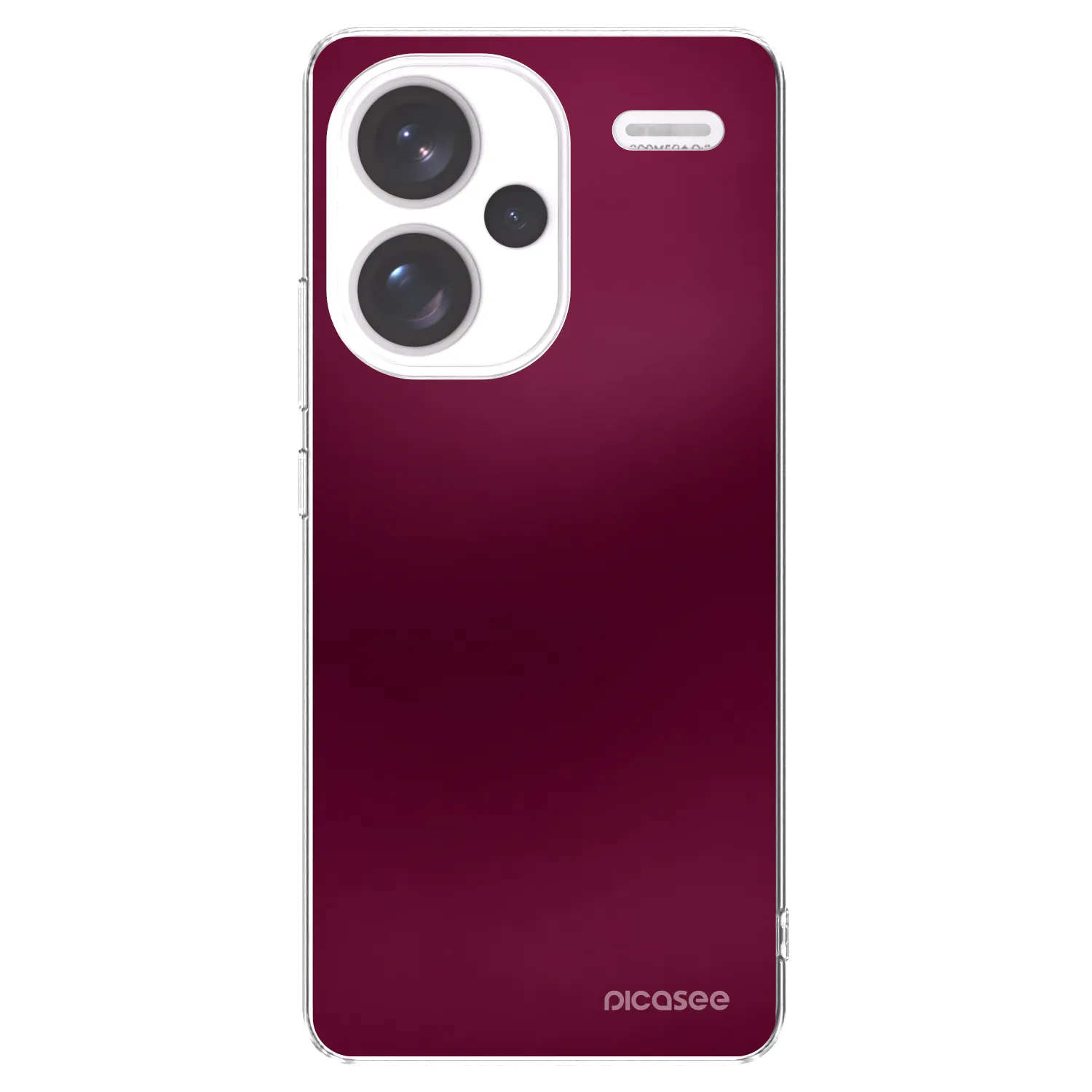 Picasee διαφανής θήκη σιλικόνης Xiaomi Redmi Note 13 Pro+ 5G - Velvet Bordeaux