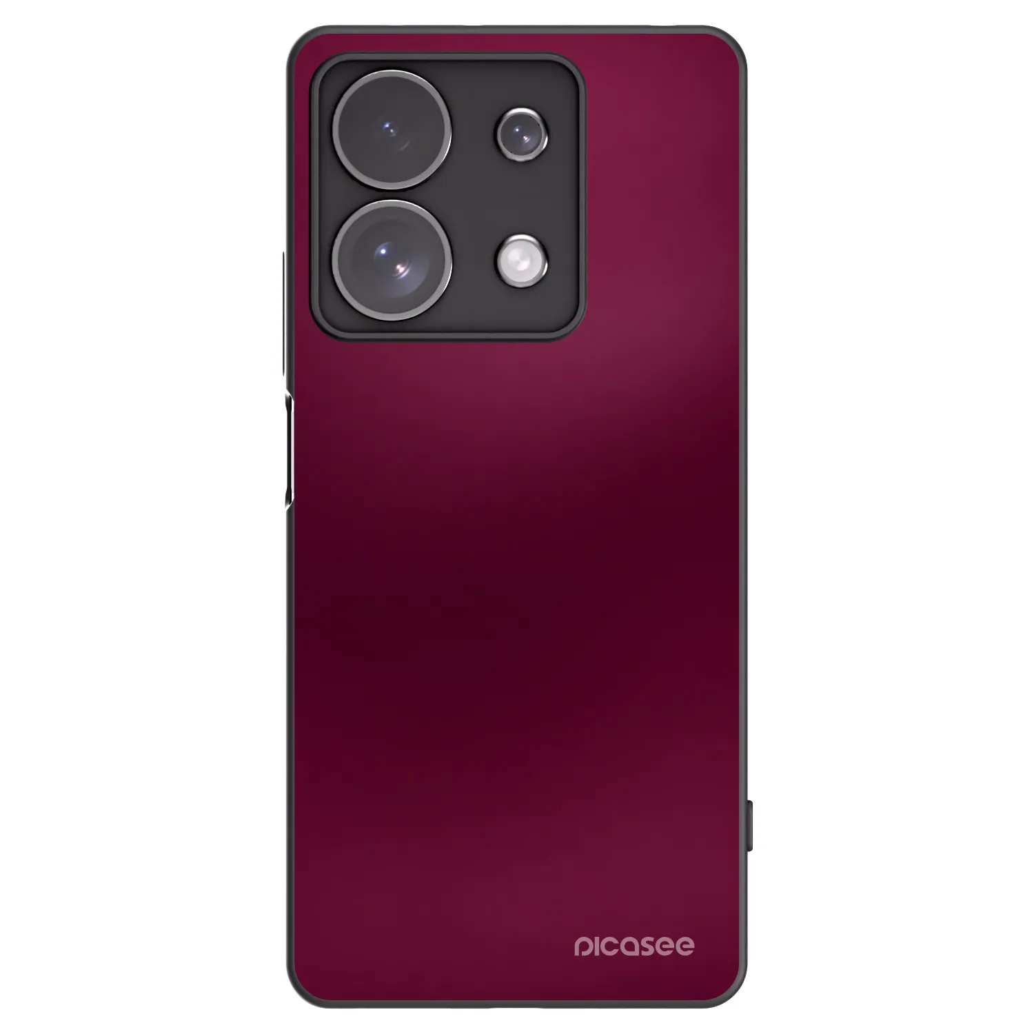 Picasee Μαύρη θήκη σιλικόνης για Xiaomi Redmi Note 13 Pro 4G - Velvet Bordeaux
