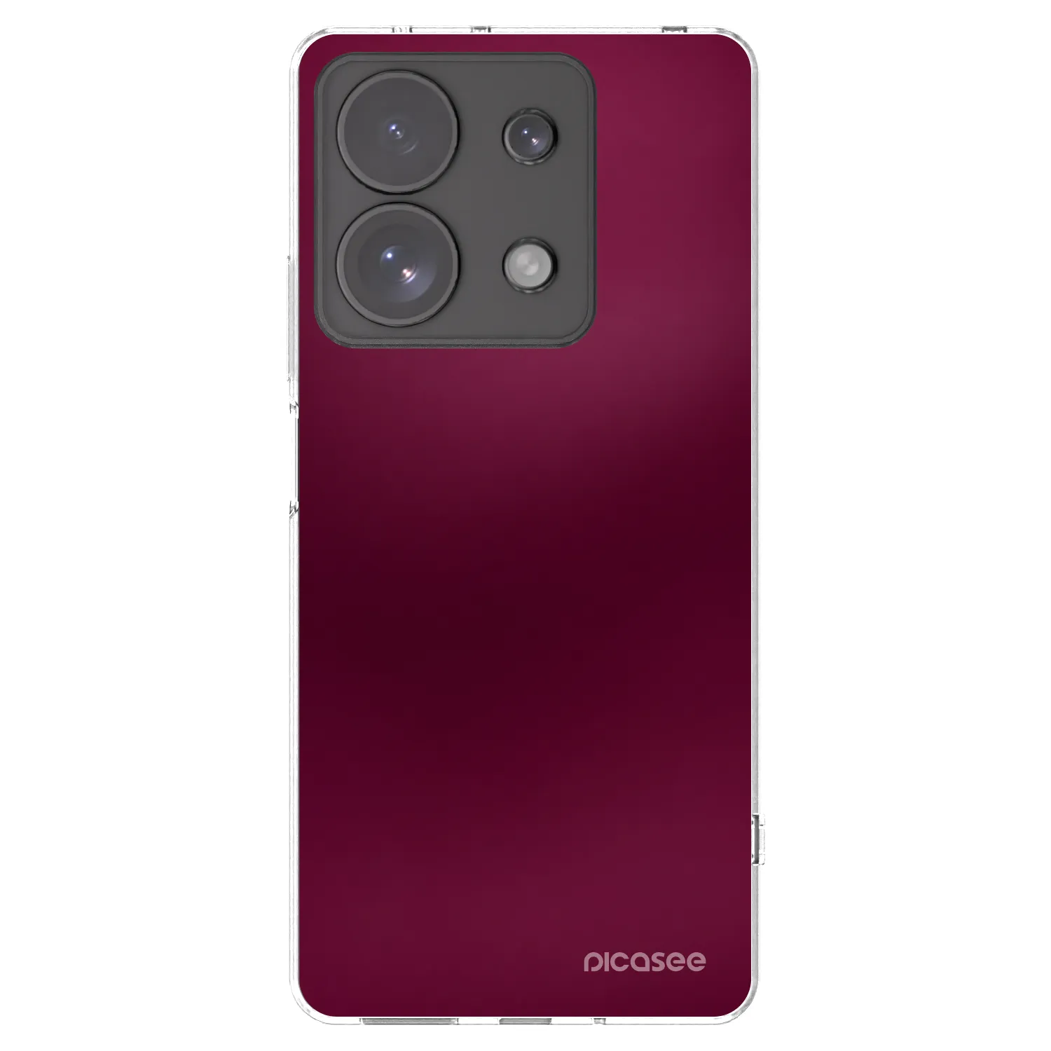 Picasee διαφανής θήκη σιλικόνης Xiaomi Redmi Note 13 Pro 4G - Velvet Bordeaux