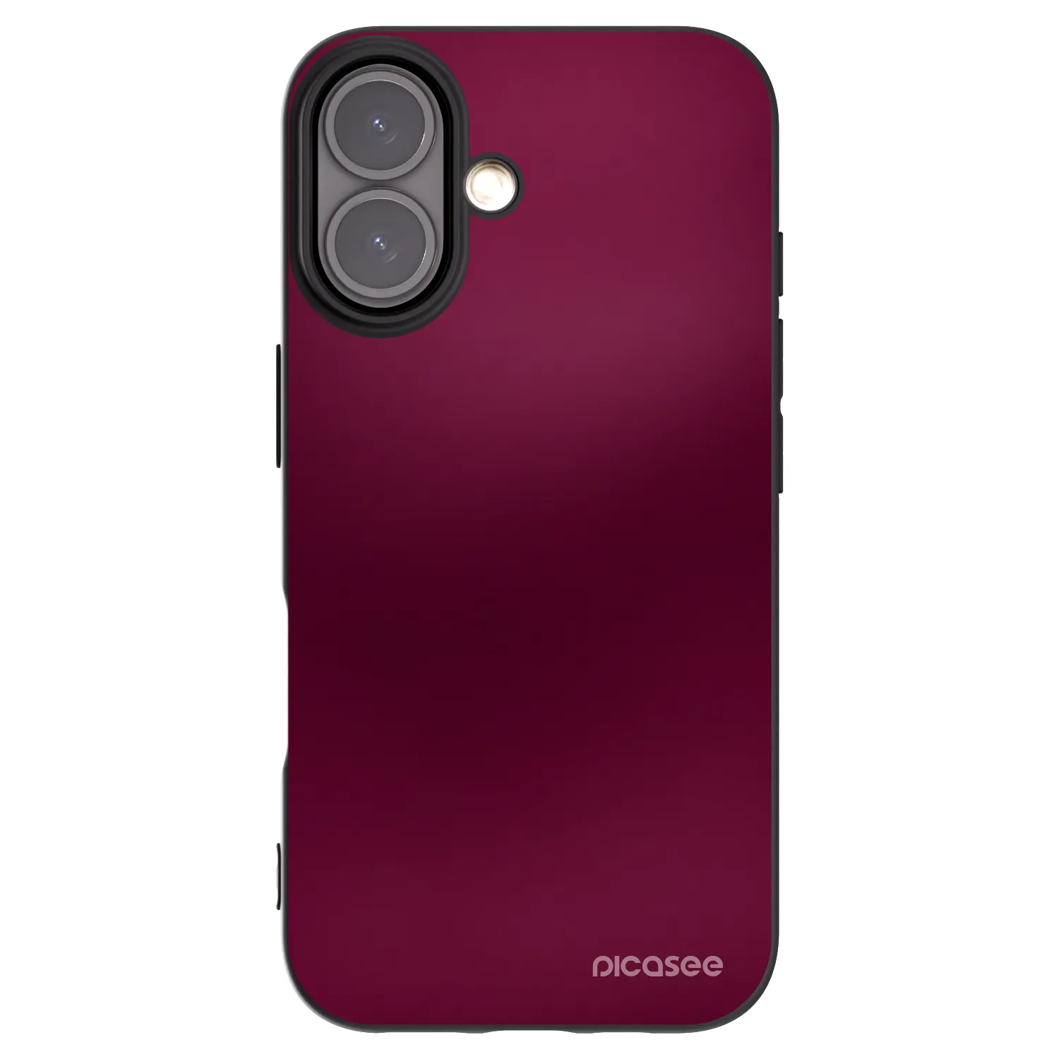 Picasee Μαύρη θήκη σιλικόνης για Apple iPhone 16 - Velvet Bordeaux