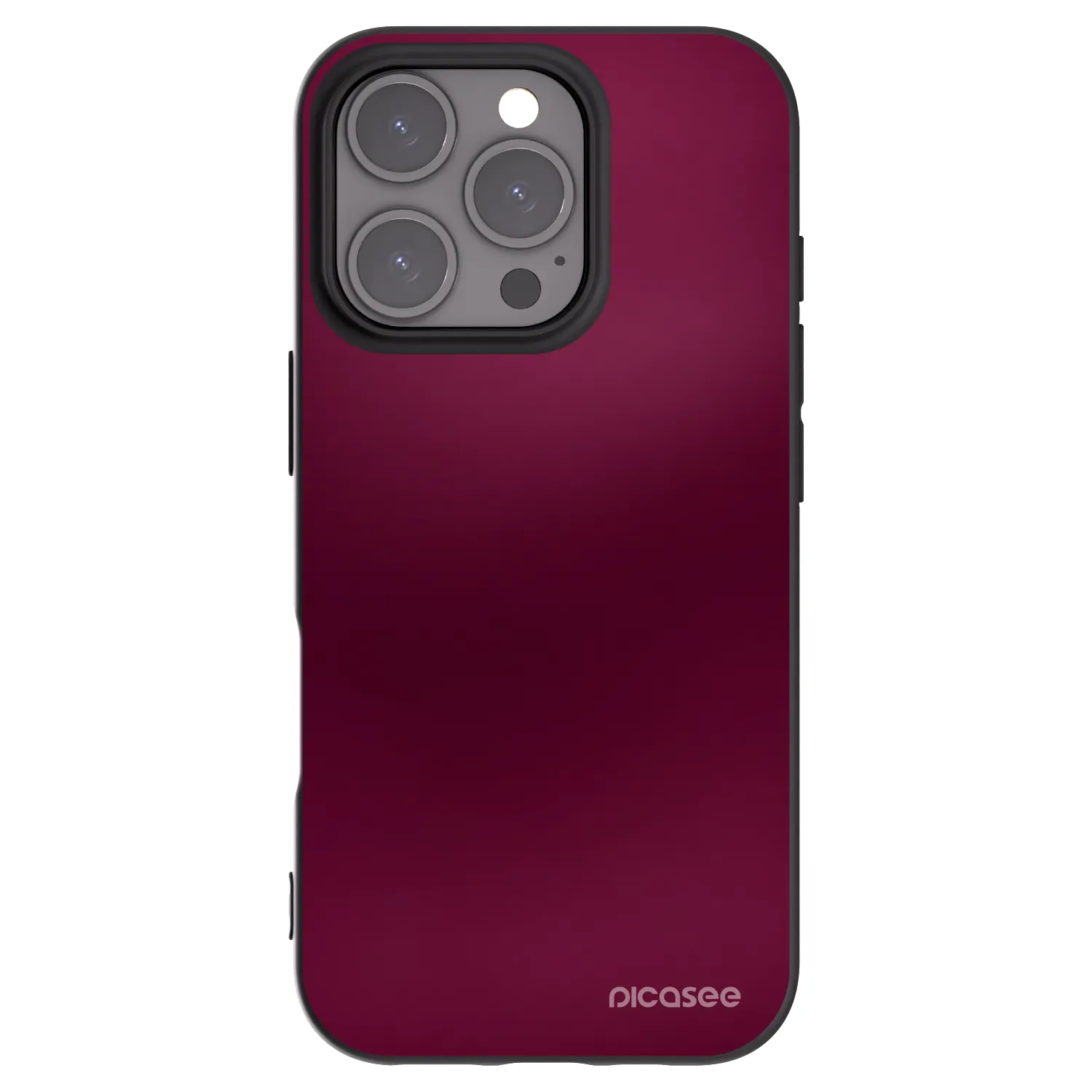 Picasee Μαύρη θήκη σιλικόνης για Apple iPhone 16 Pro - Velvet Bordeaux