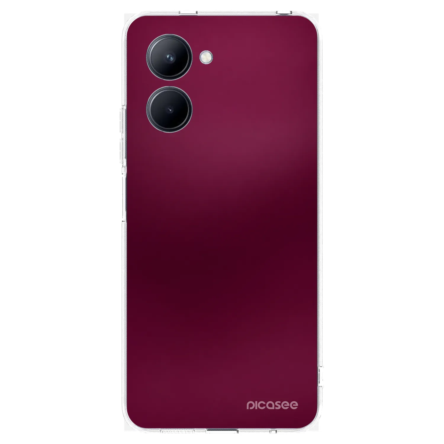 Picasee διαφανής θήκη σιλικόνης Realme C33 (2023) - Velvet Bordeaux