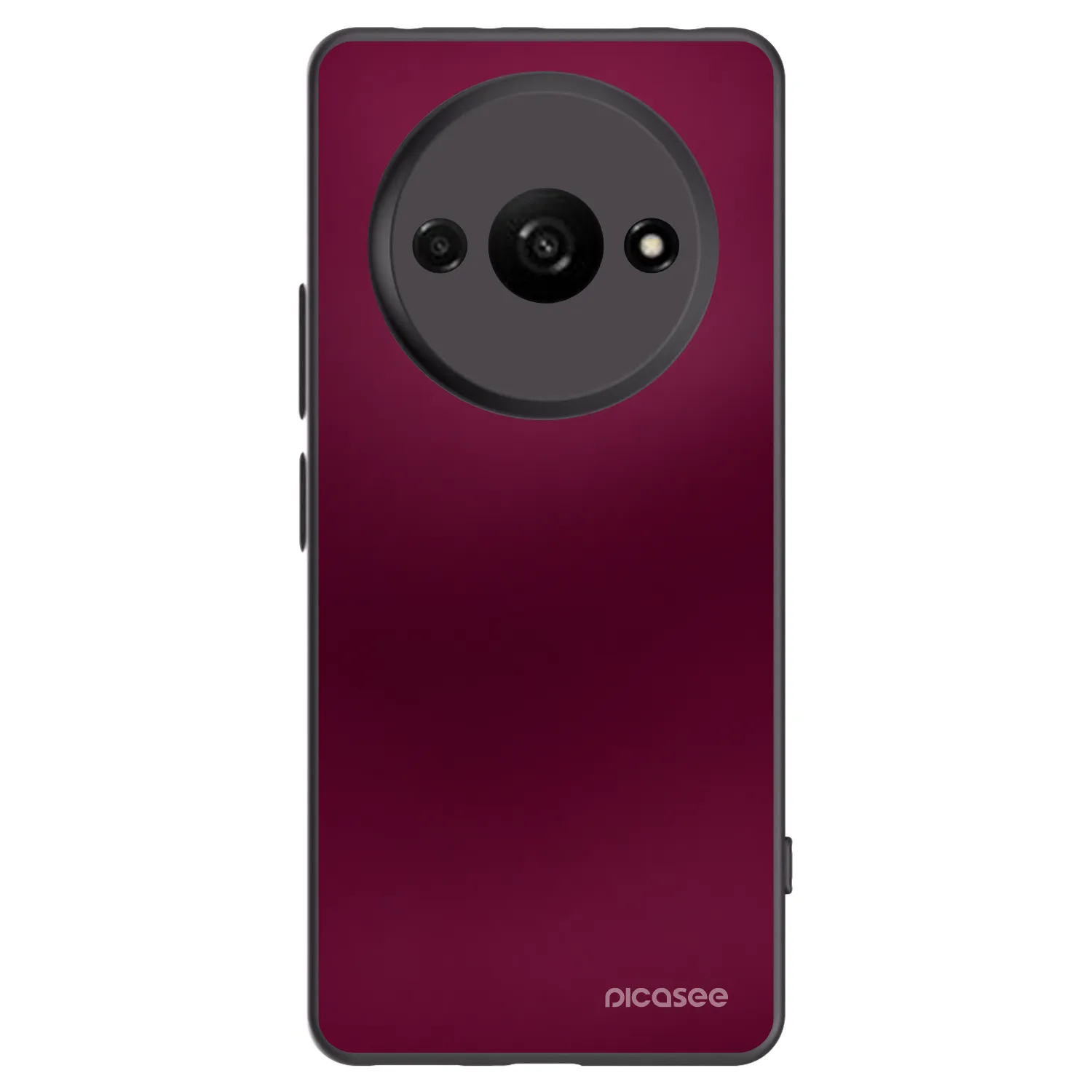 Picasee Μαύρη θήκη σιλικόνης για Xiaomi Redmi A3 - Velvet Bordeaux
