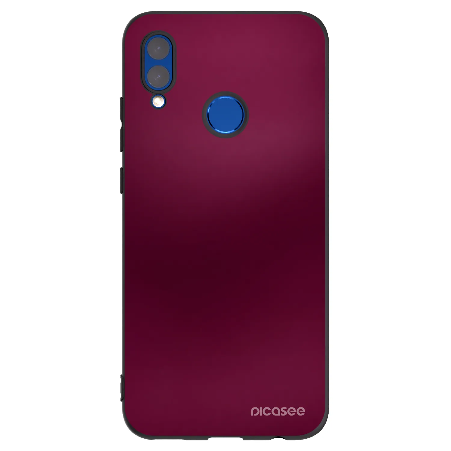 Picasee Μαύρη θήκη σιλικόνης για Honor 10 Lite - Velvet Bordeaux
