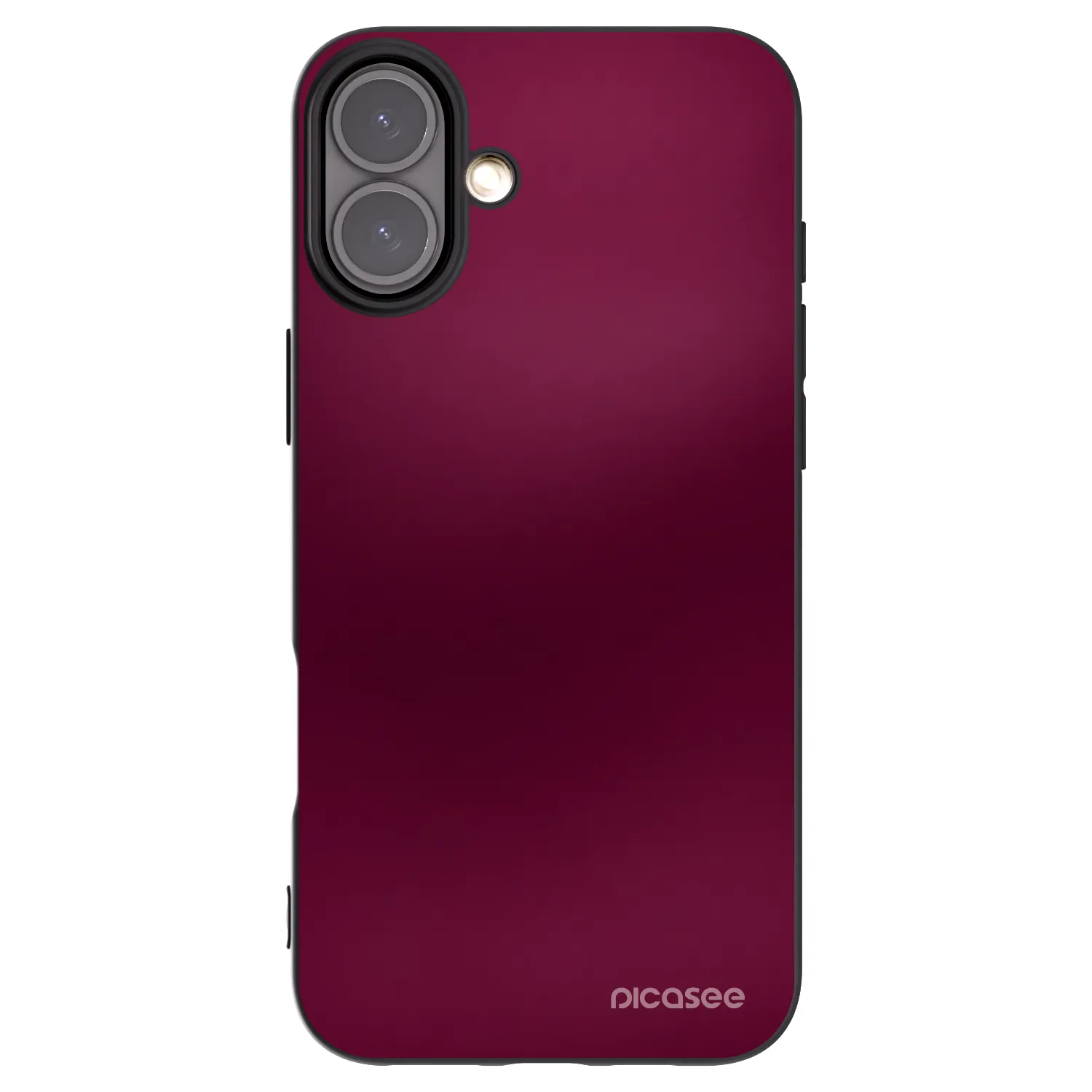 Picasee Μαύρη θήκη σιλικόνης για Apple iPhone 16 Plus - Velvet Bordeaux