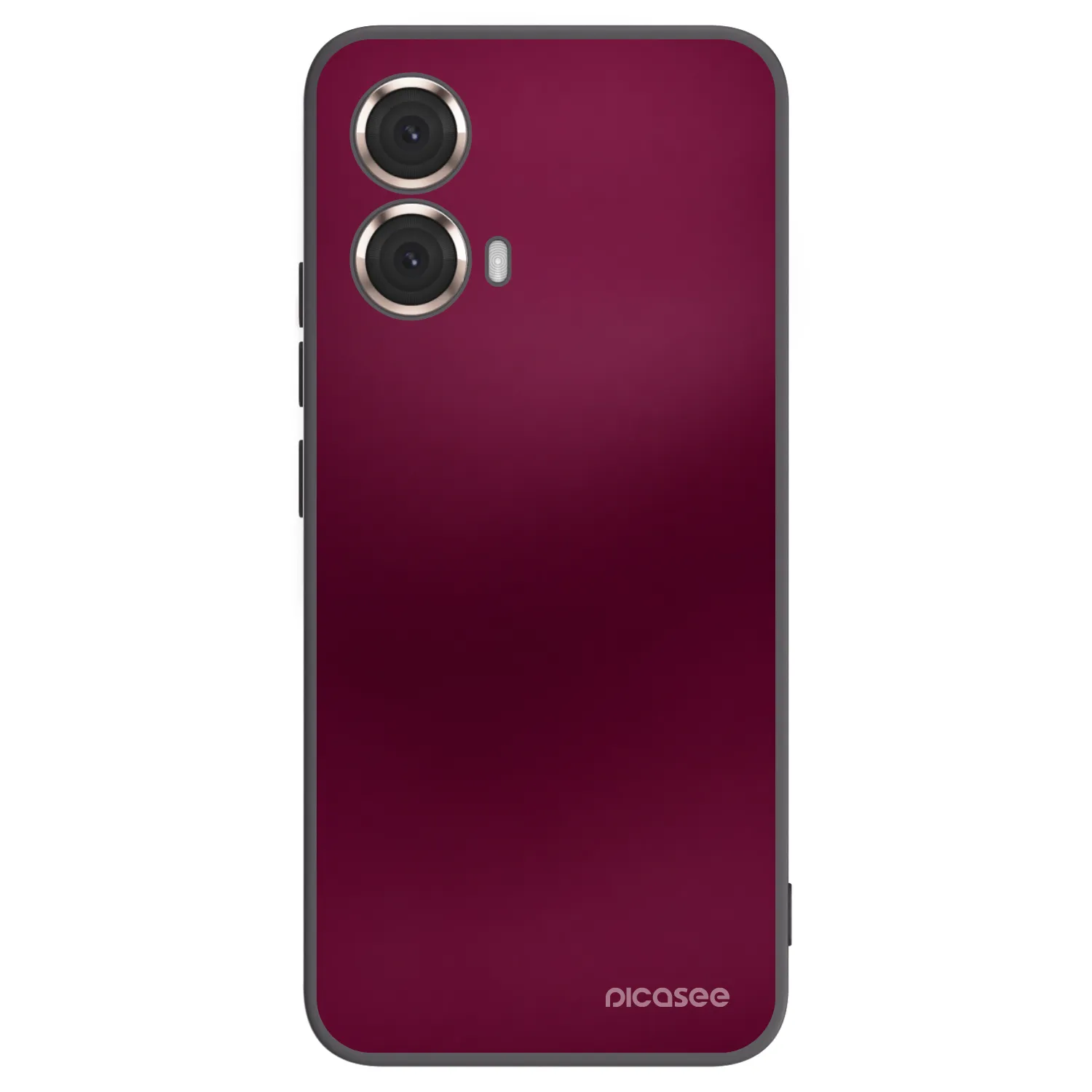 Picasee Μαύρη θήκη σιλικόνης για Motorola Moto G85 - Velvet Bordeaux