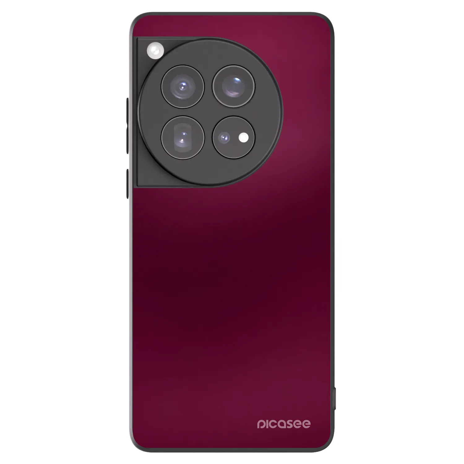 Picasee Μαύρη θήκη σιλικόνης για OnePlus 12 5G - Velvet Bordeaux