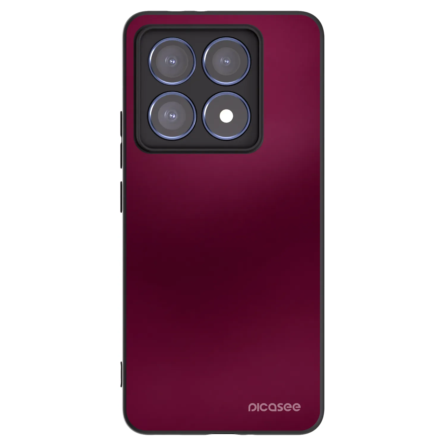 Picasee Μαύρη θήκη σιλικόνης για Xiaomi 14T Pro - Velvet Bordeaux