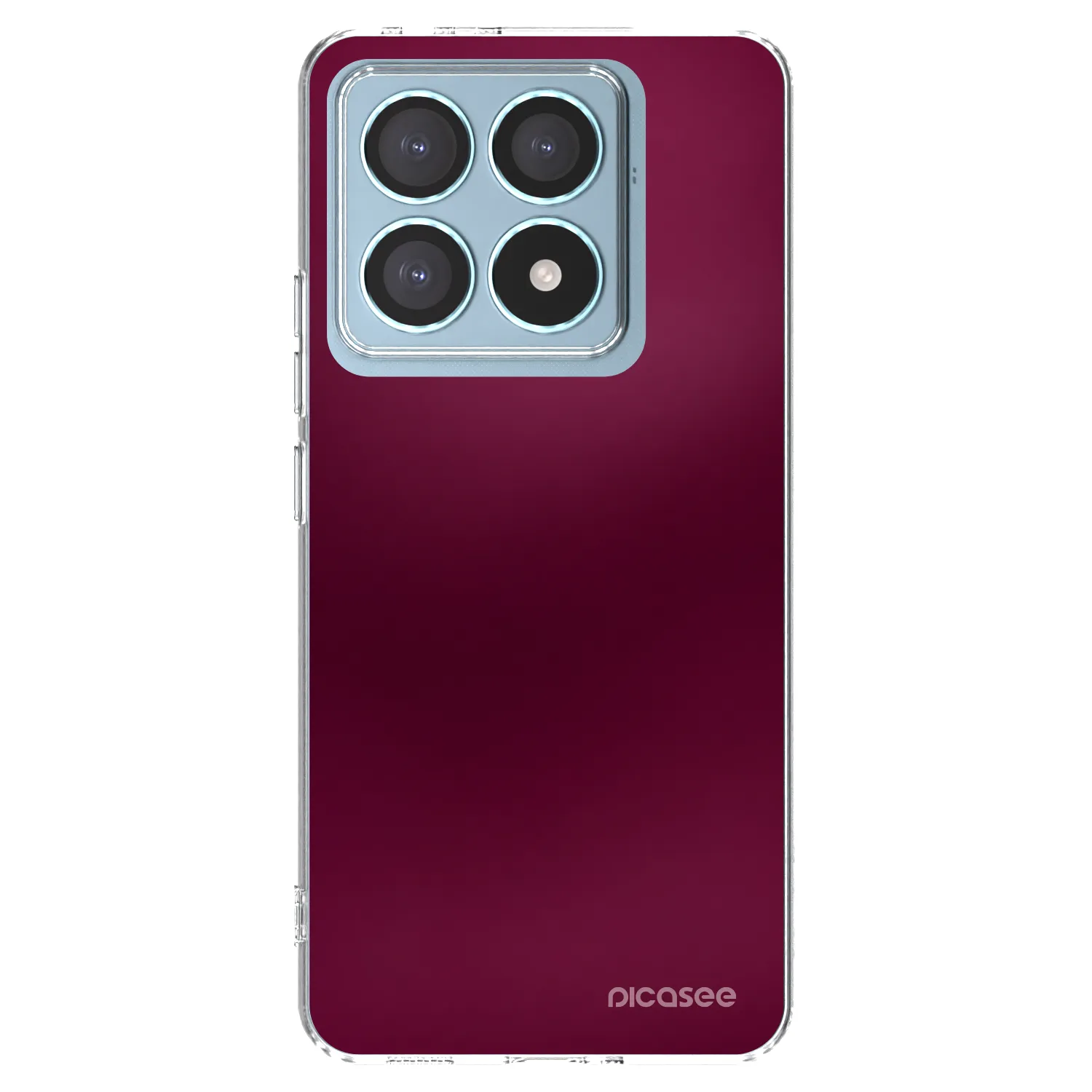 Picasee διαφανής θήκη σιλικόνης Xiaomi 14T Pro - Velvet Bordeaux
