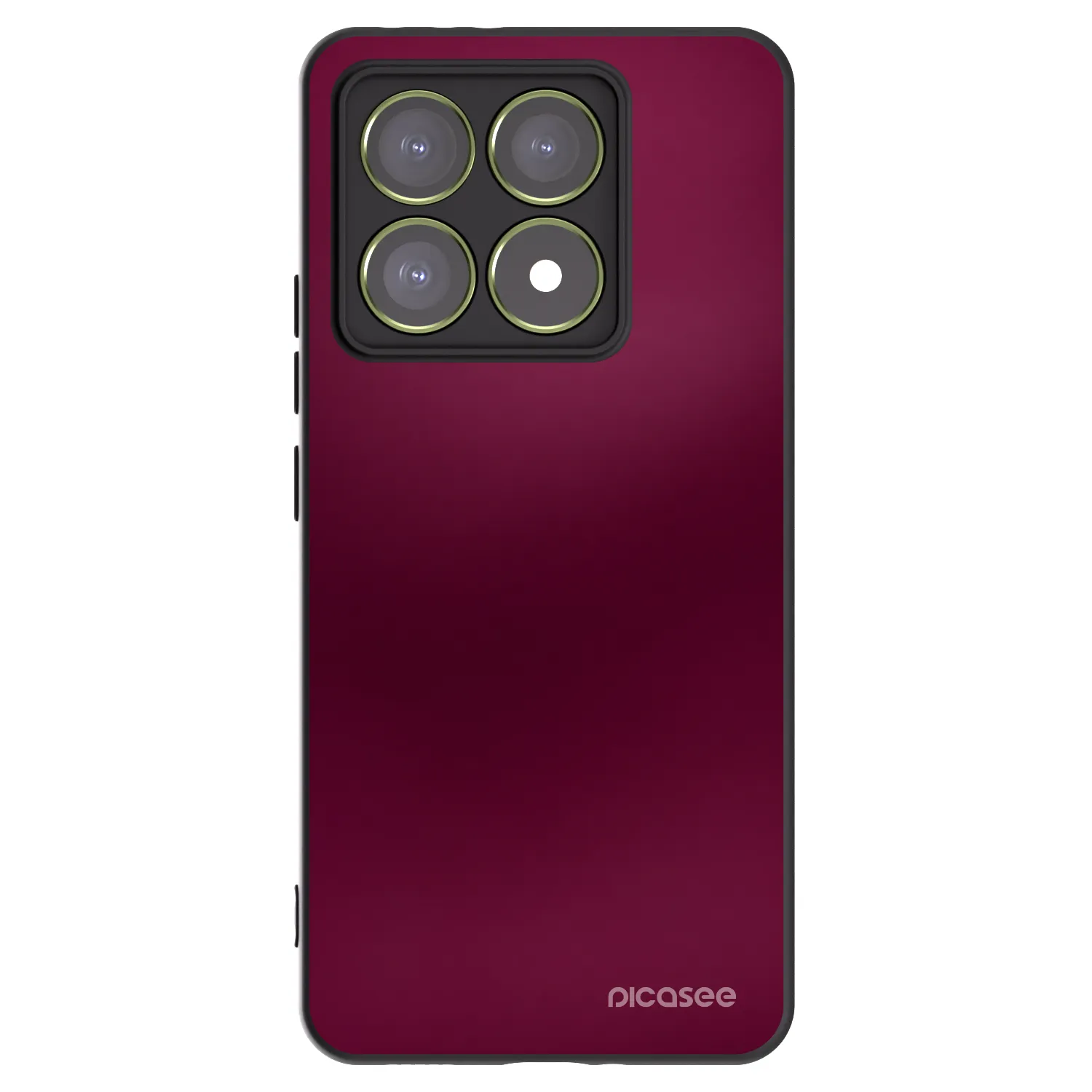 Picasee Μαύρη θήκη σιλικόνης για Xiaomi 14T - Velvet Bordeaux