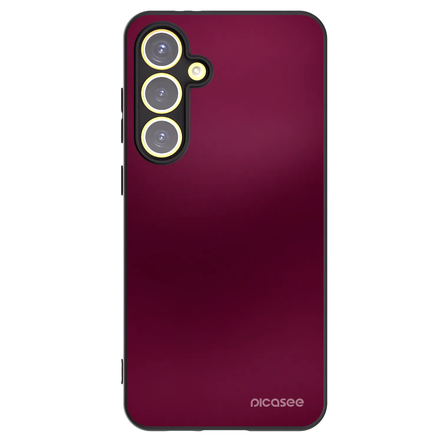 Picasee Μαύρη θήκη σιλικόνης για Samsung Galaxy S24 FE S721B - Velvet Bordeaux
