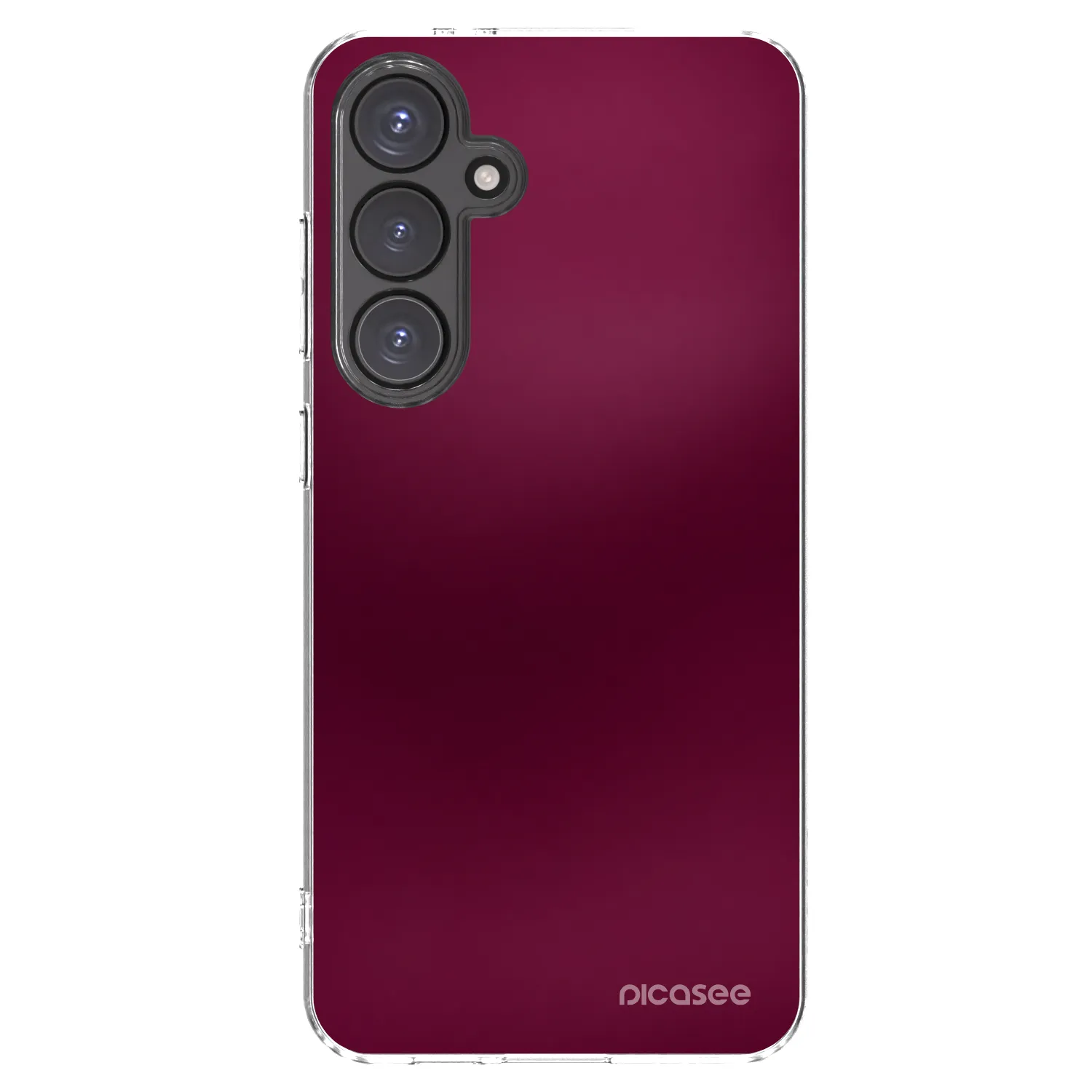 Picasee διαφανής θήκη σιλικόνης Samsung Galaxy S24 FE S721B - Velvet Bordeaux