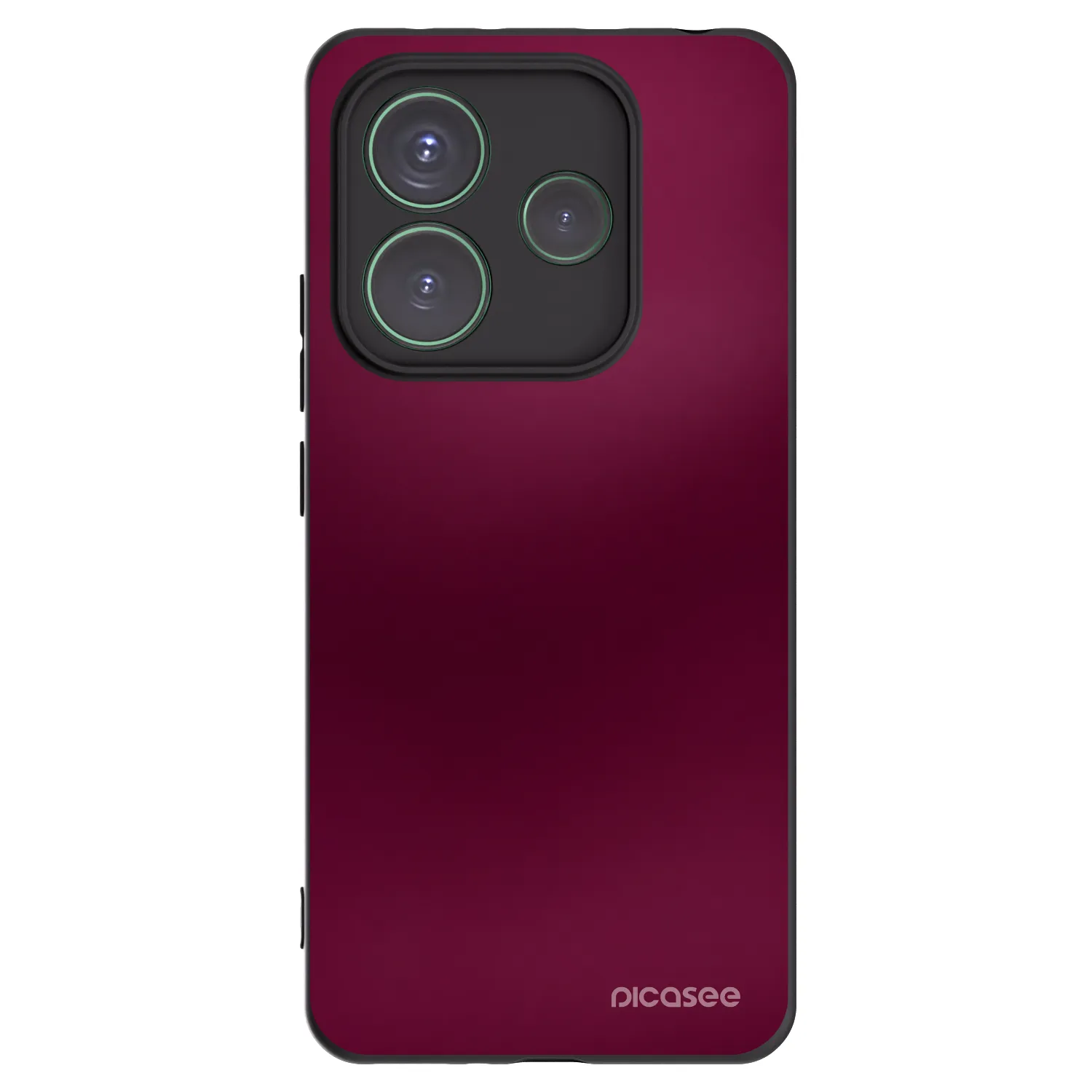 Picasee Μαύρη θήκη σιλικόνης για Xiaomi Redmi Note 14 5G - Velvet Bordeaux