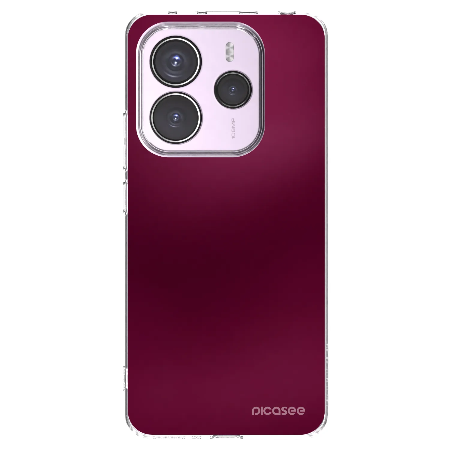 Picasee διαφανής θήκη σιλικόνης Xiaomi Redmi Note 14 5G - Velvet Bordeaux