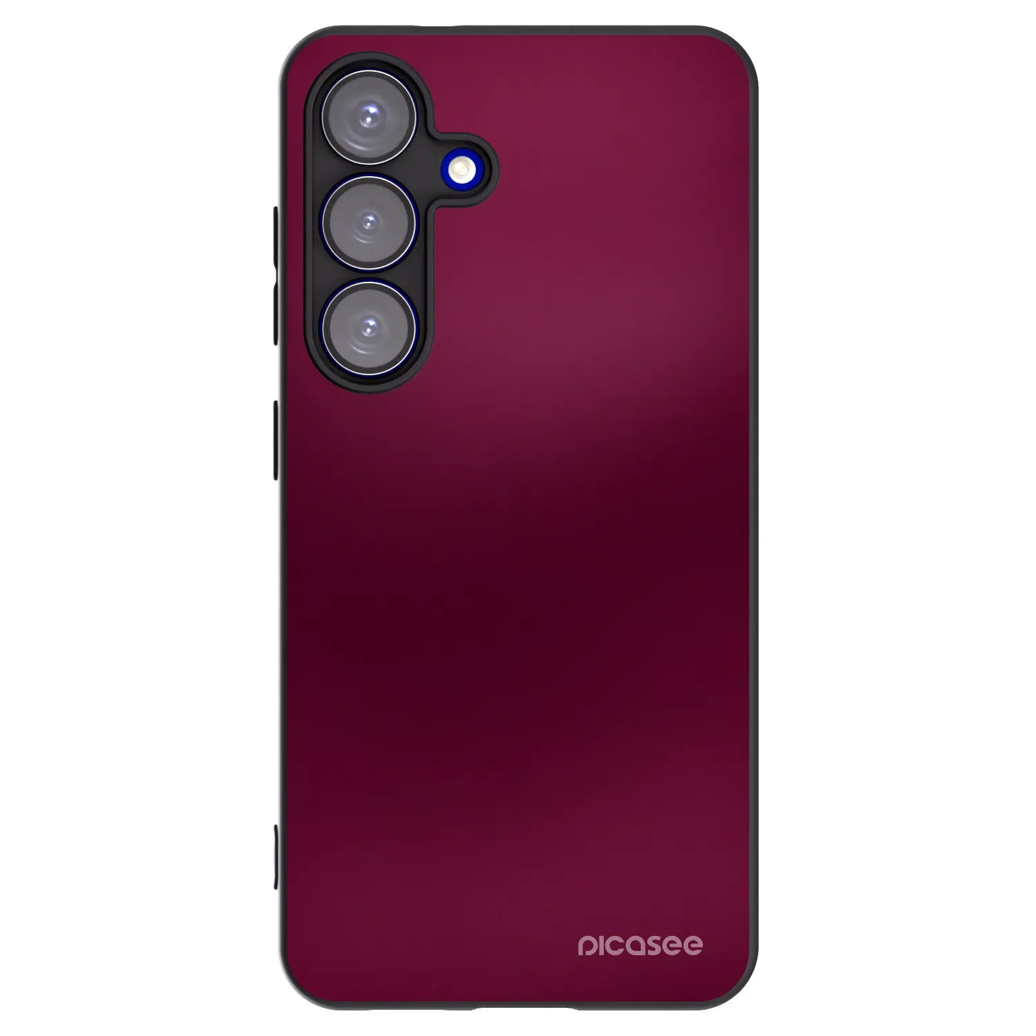 Picasee Μαύρη θήκη σιλικόνης για Samsung Galaxy S25 5G - Velvet Bordeaux