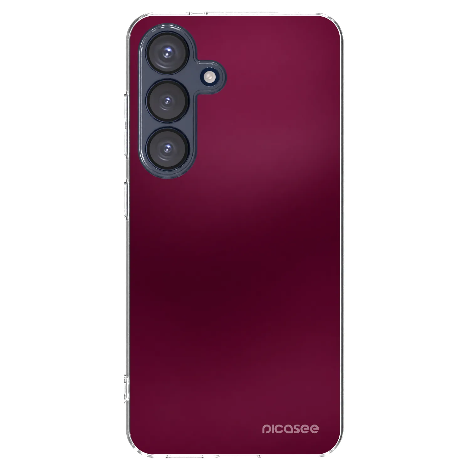Picasee διαφανής θήκη σιλικόνης Samsung Galaxy S25 5G - Velvet Bordeaux