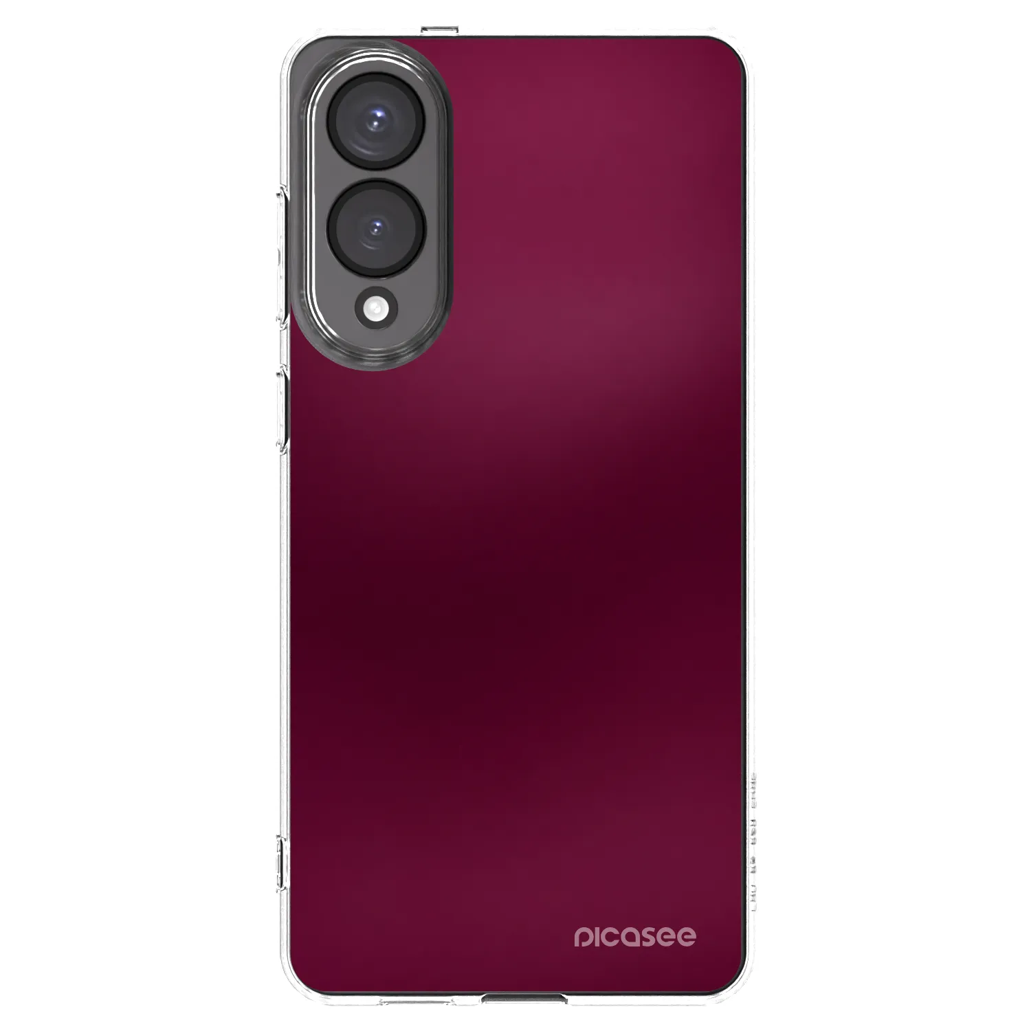 Picasee διαφανής θήκη σιλικόνης Samsung Galaxy S25 Edge 5G - Velvet Bordeaux