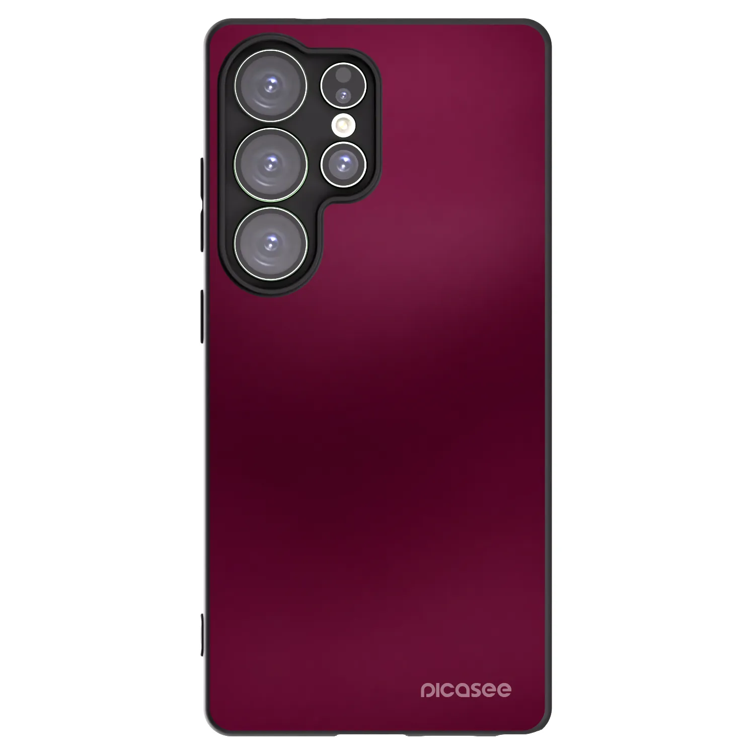 Picasee Μαύρη θήκη σιλικόνης για Samsung Galaxy S25 Ultra 5G - Velvet Bordeaux