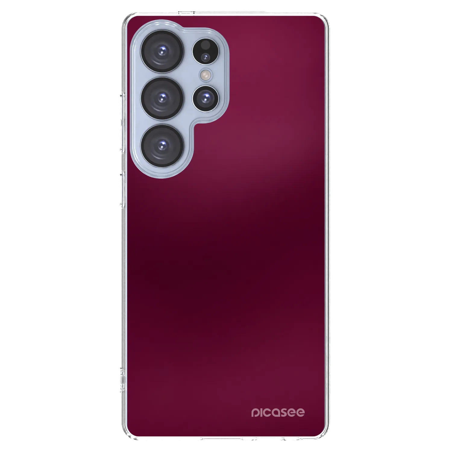 Picasee διαφανής θήκη σιλικόνης Samsung Galaxy S25 Ultra 5G - Velvet Bordeaux