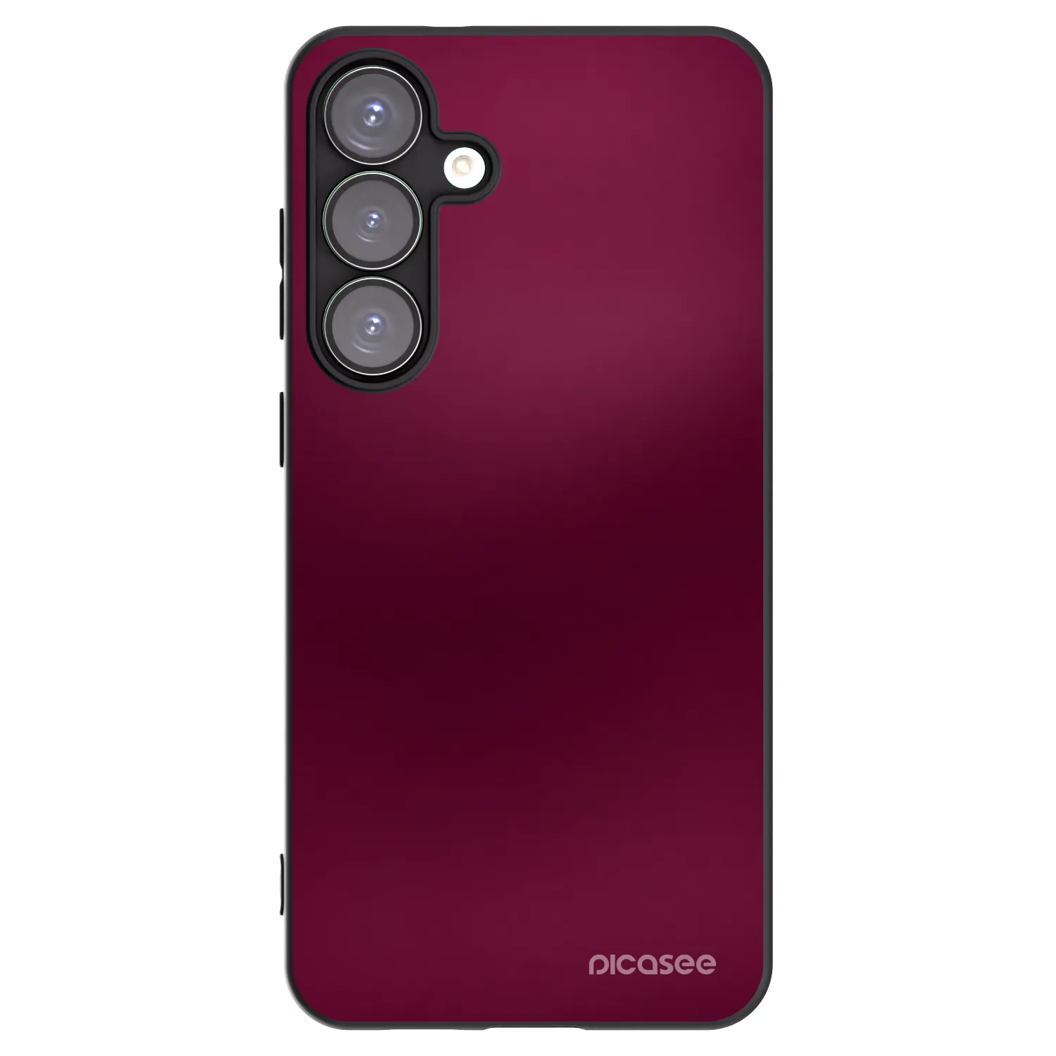 Picasee Μαύρη θήκη σιλικόνης για Samsung Galaxy S25+ 5G - Velvet Bordeaux