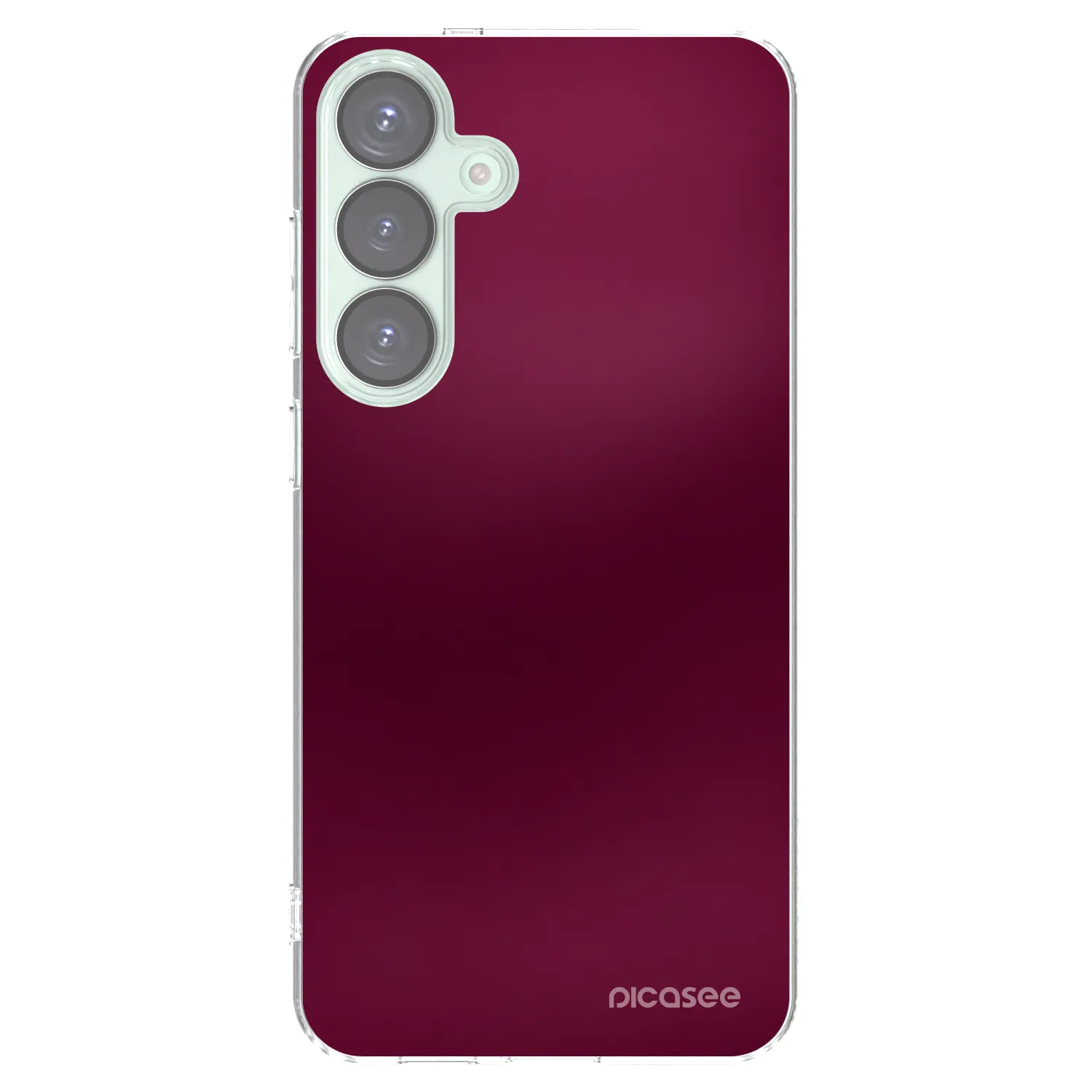 Picasee διαφανής θήκη σιλικόνης Samsung Galaxy S25+ 5G - Velvet Bordeaux