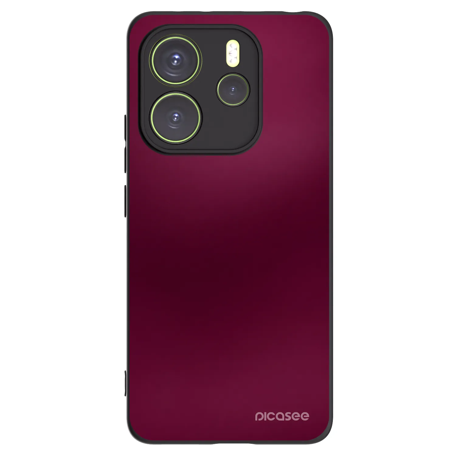 Picasee Μαύρη θήκη σιλικόνης για Xiaomi Redmi Note 14 4G - Velvet Bordeaux