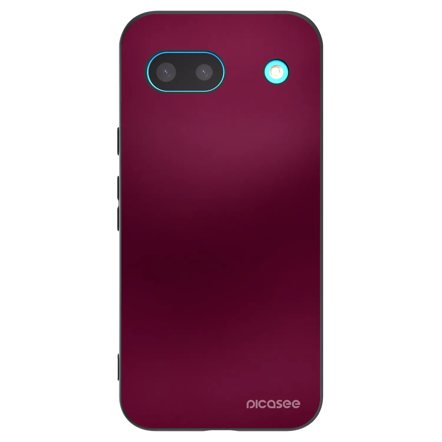 Picasee Μαύρη θήκη σιλικόνης για Google Pixel 8 - Velvet Bordeaux