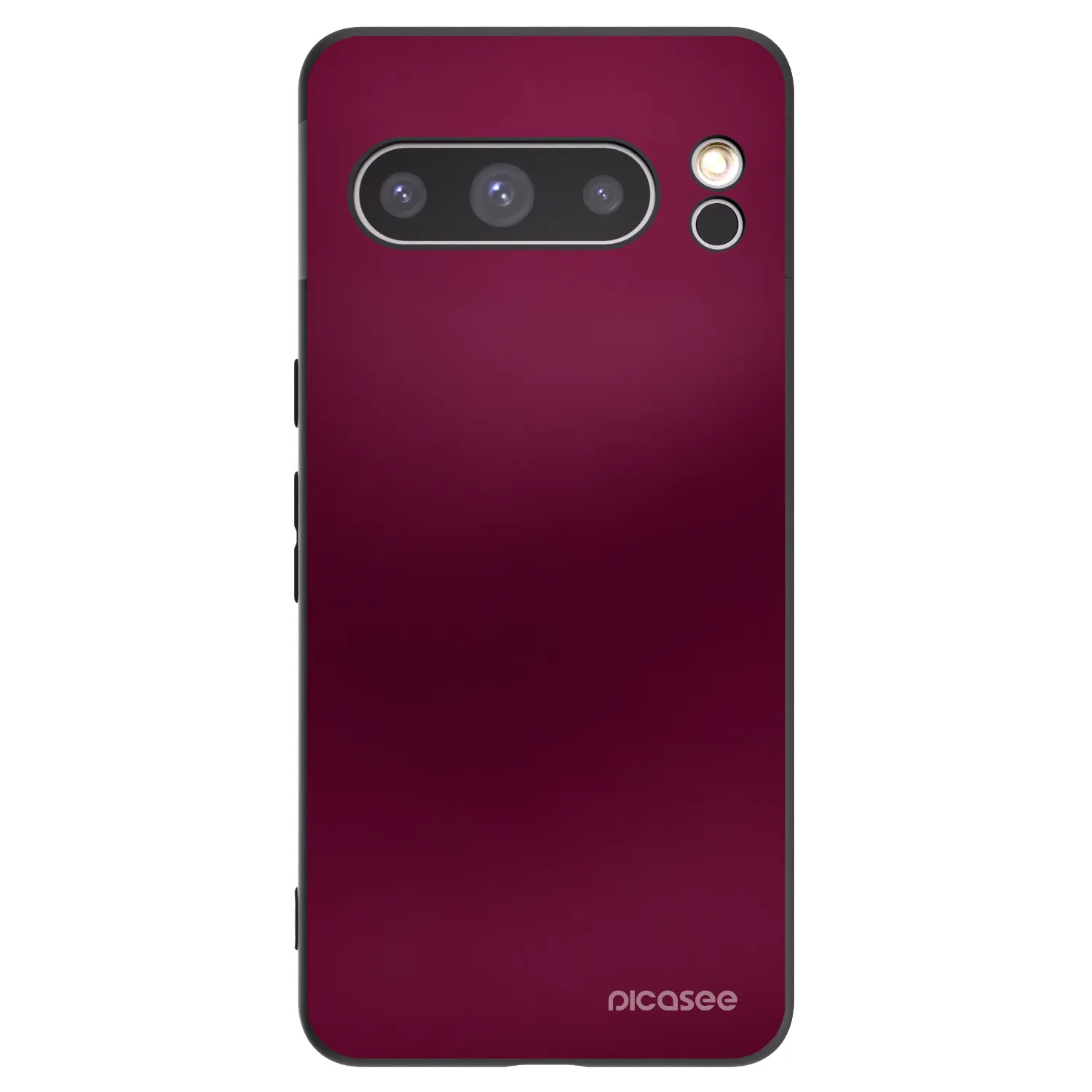 Picasee Μαύρη θήκη σιλικόνης για Google Pixel 8 Pro - Velvet Bordeaux