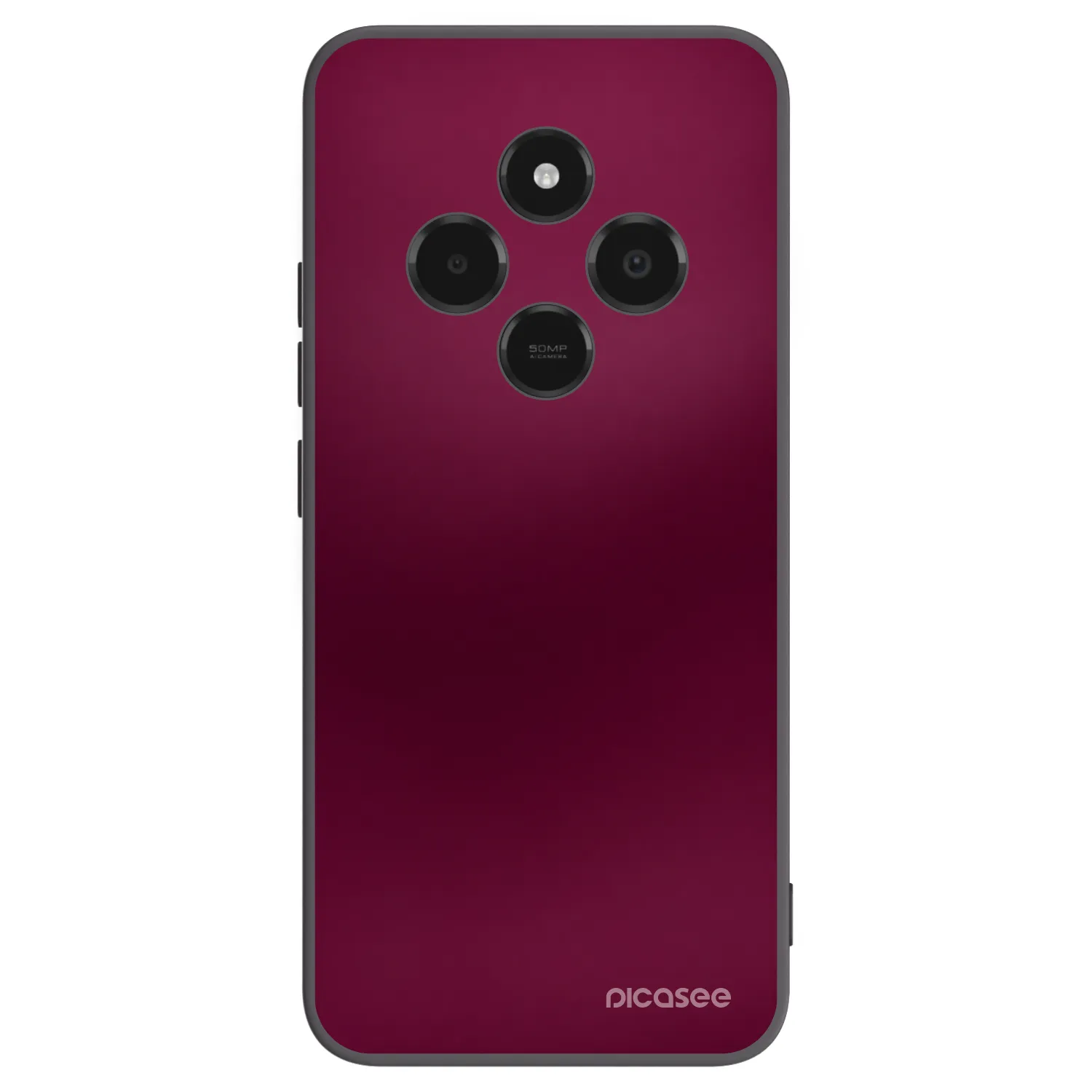 Picasee Μαύρη θήκη σιλικόνης για Xiaomi Poco C75 - Velvet Bordeaux