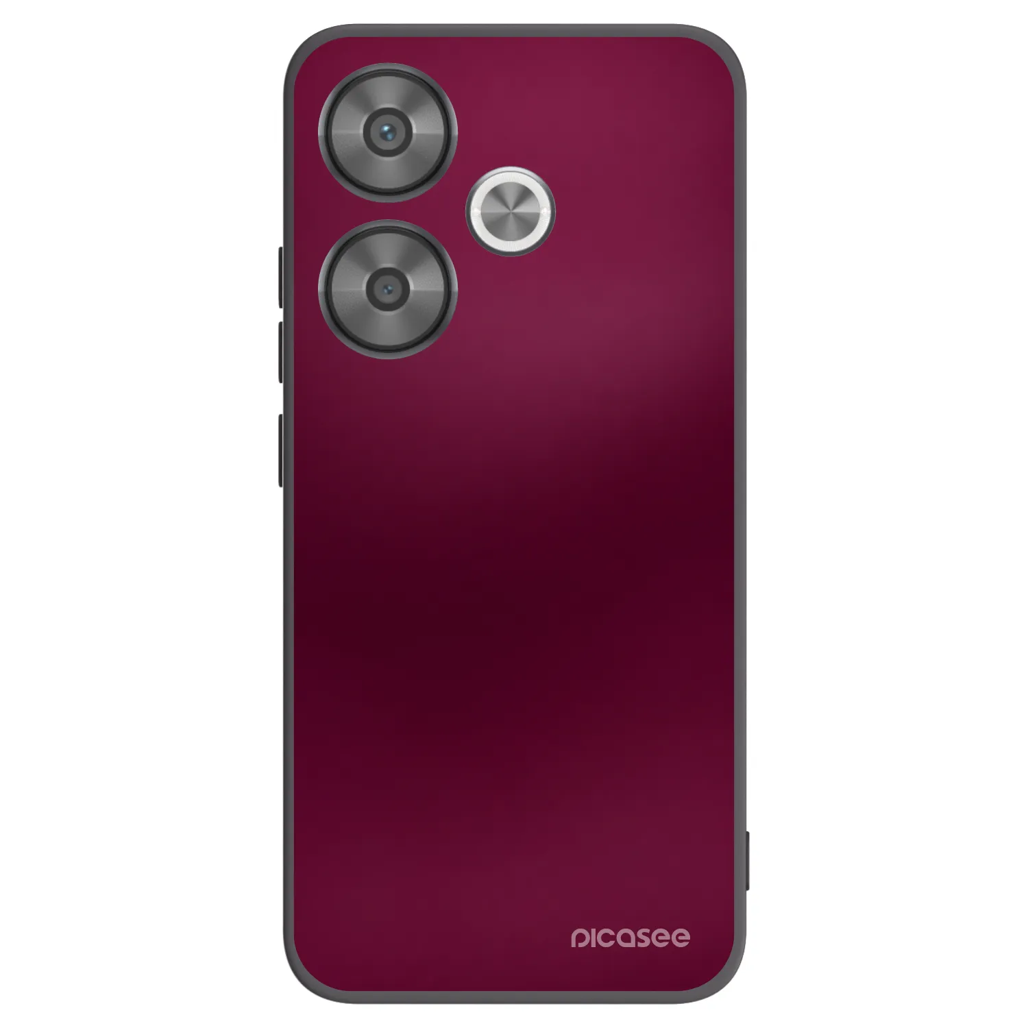 Picasee Μαύρη θήκη σιλικόνης για Xiaomi Poco F6 - Velvet Bordeaux
