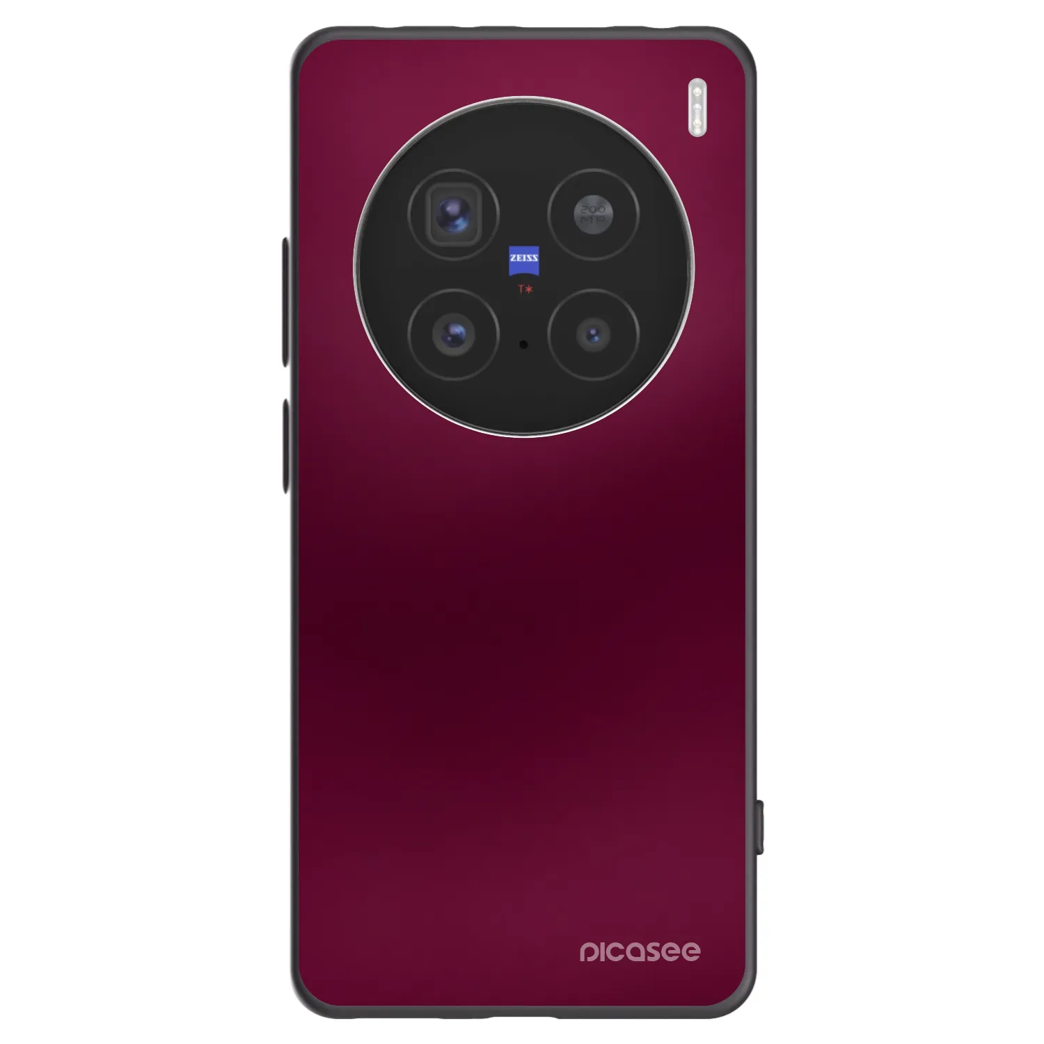 Picasee Μαύρη θήκη σιλικόνης για Vivo X200 Pro - Velvet Bordeaux