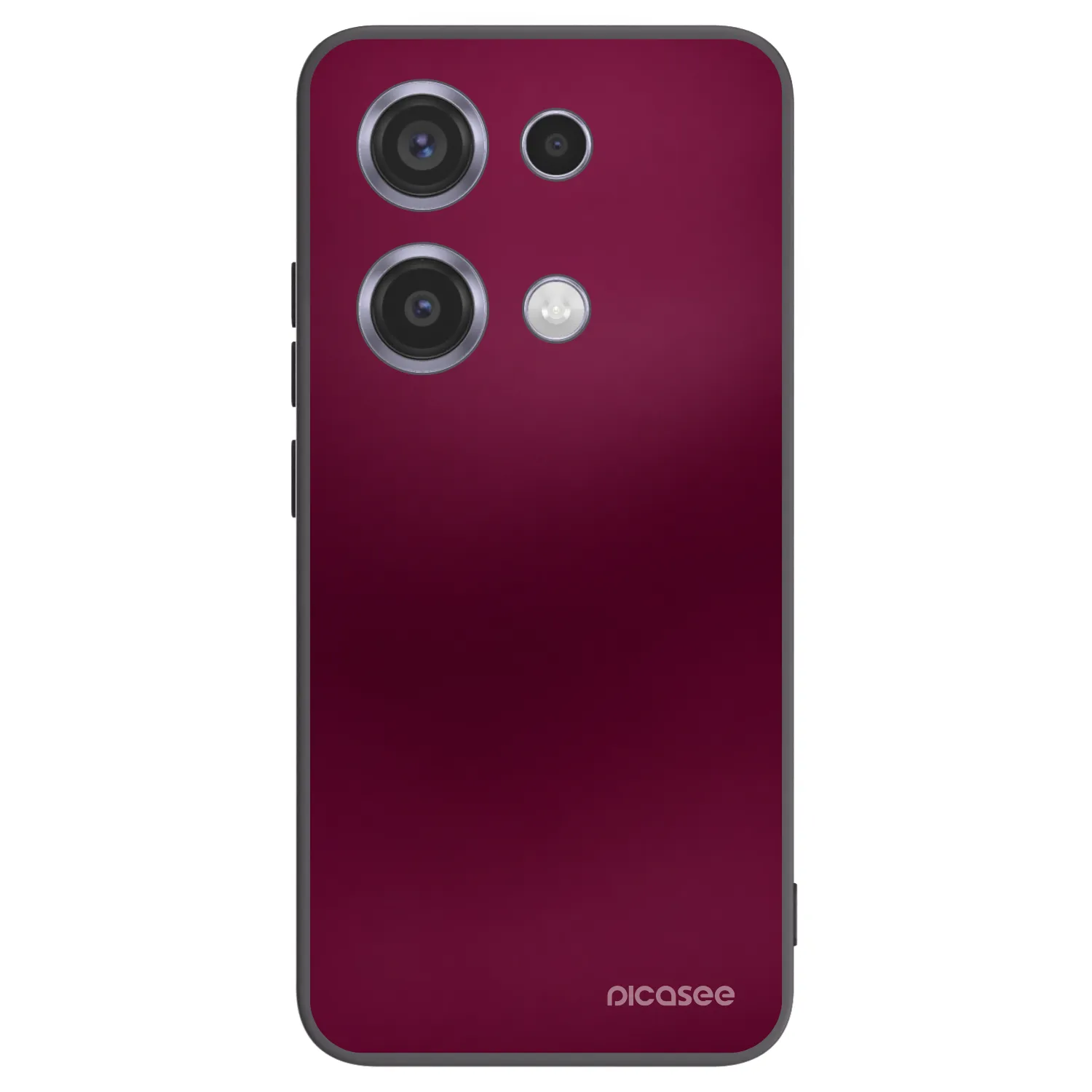 Picasee Μαύρη θήκη σιλικόνης για Xiaomi Redmi Note 14S - Velvet Bordeaux